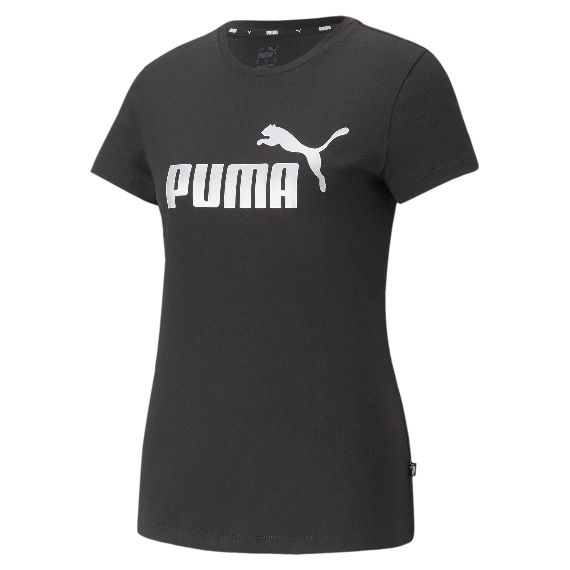 PUMA T-Shirt »ESS+ METALLIC LOGO TEE«