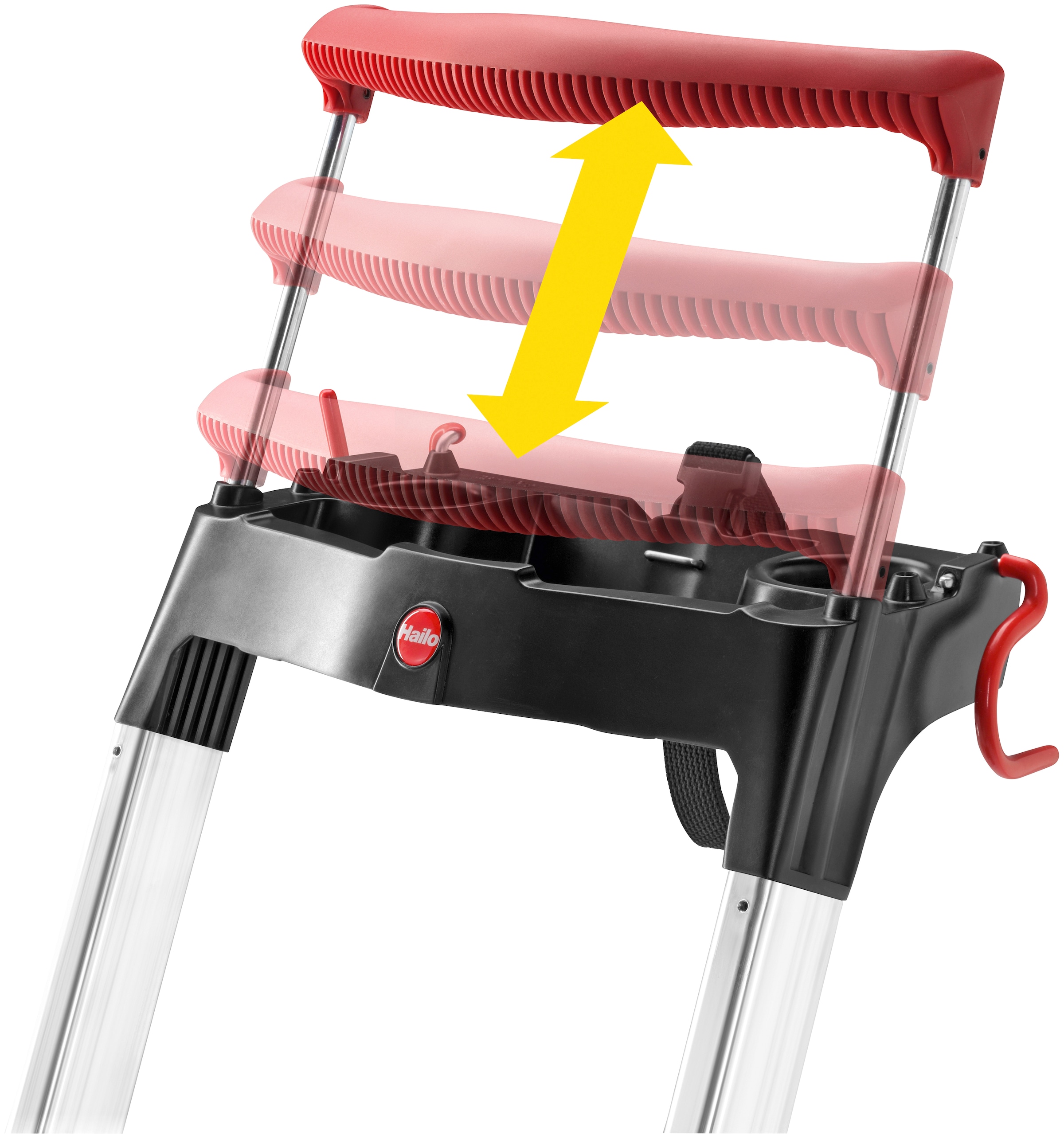 Hailo Stehleiter »L100 TopLine«, Alu-Sicherheits-Stehleiter 7 Stufen