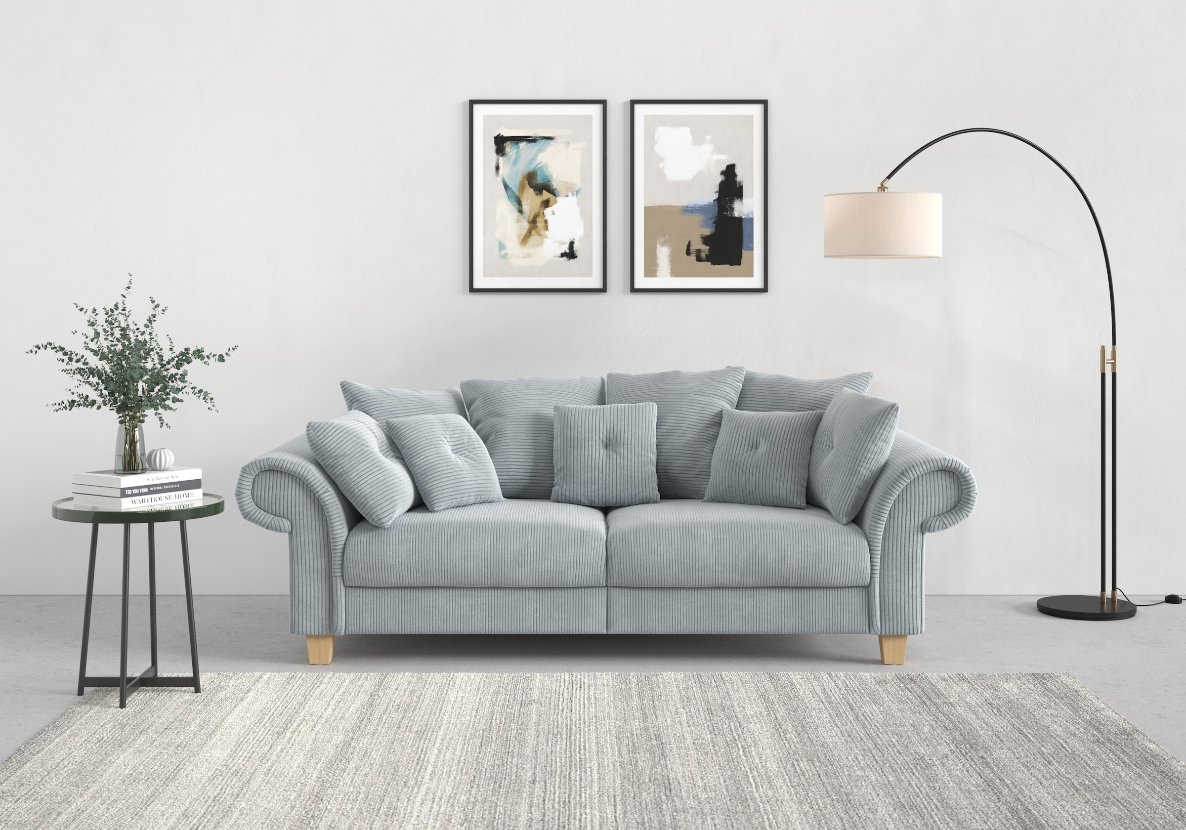 Home affaire Big-Sofa »Queenie und online Sitzkomfort Design, zeitlosem | Kissen UNIVERSAL weichem Megasofa«, St.), mit kuschelige (2 viele kaufen