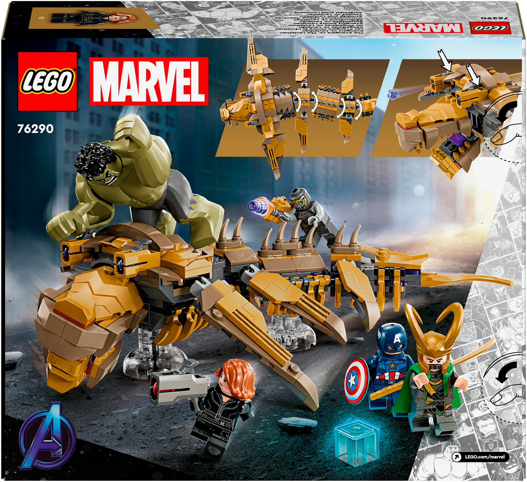 LEGO® Konstruktionsspielsteine »Avengers vs. Leviathan (76290), LEGO Super Heroes«, (347 St.), Made in Europe