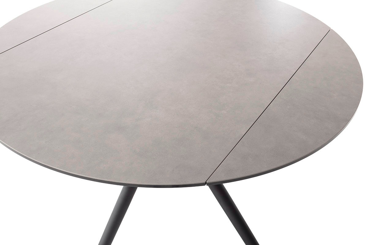 MCA furniture Esstisch »RUBIKON Vierfußtisch 90-135 cm«, (Einzelstück), Keramik, Metall, Längsseitenauszug, ausziehbar, 13 mm