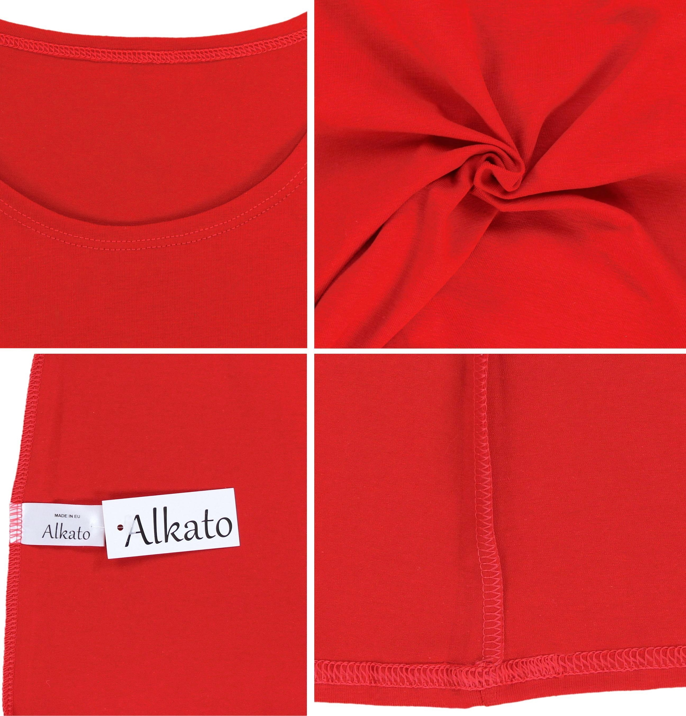 ALKATO 3/4-Arm-Shirt »Damenshirt Alkato Damen Shirt 3/4 Arm mit Rundhals«
