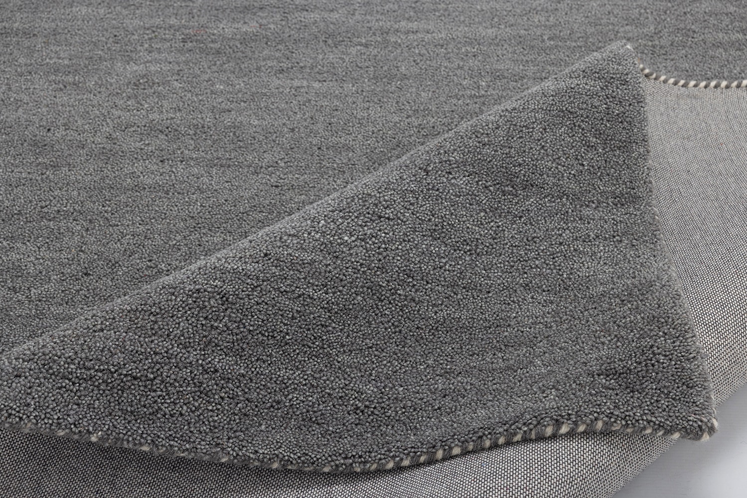 THEKO Wollteppich »Gabbeh Uni, Handgefertigt, meliert, auch als Läufer erhältlich, Wolle« rechteckig 14 mm Höhe Schlafzimmer, Wohnzimmer, Esszimmer, auch als Läufer oder rund