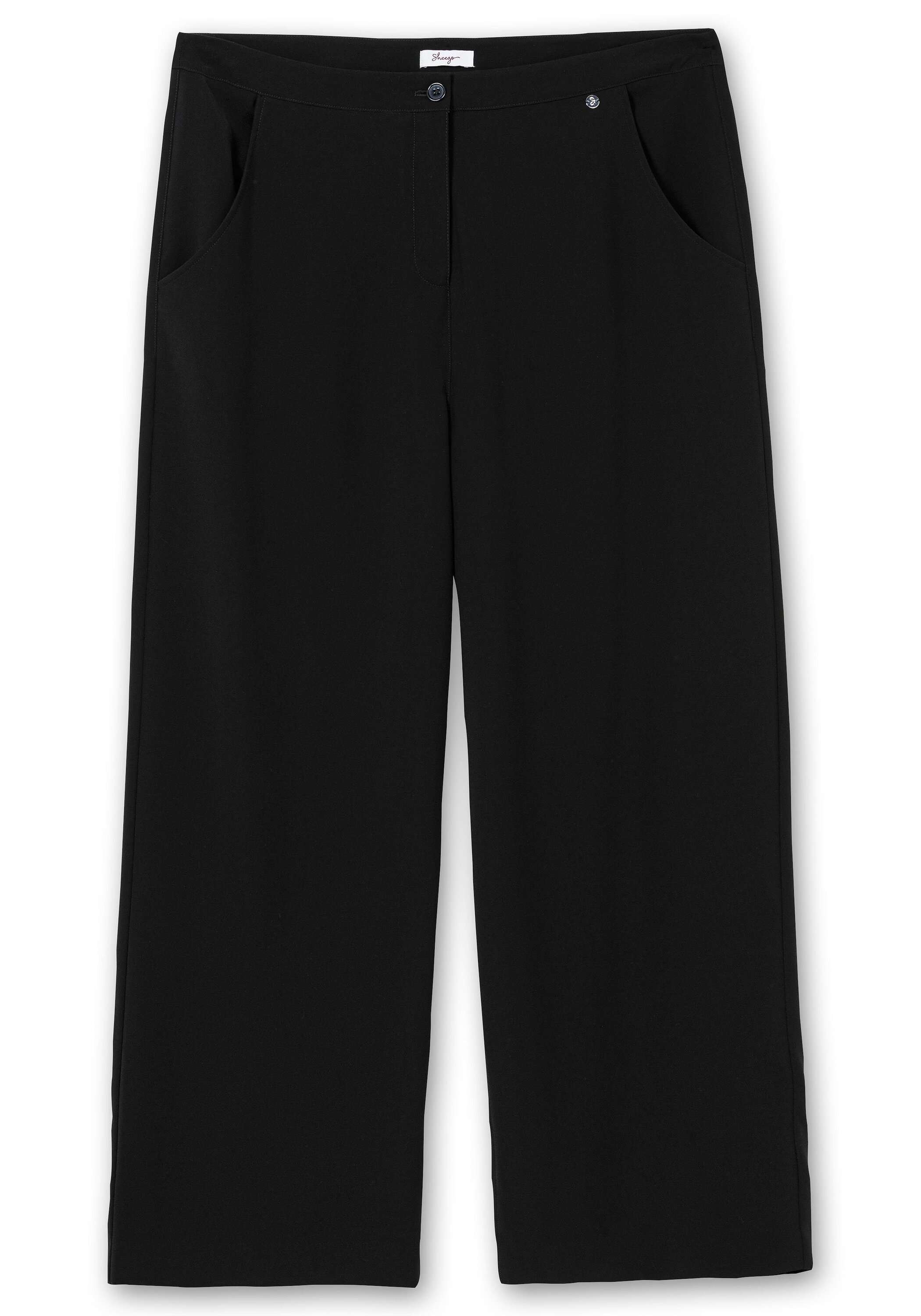 Sheego Anzughose »Weite High-Waist-Hose High-Waist, im Curvy-Schnitt ELLA«