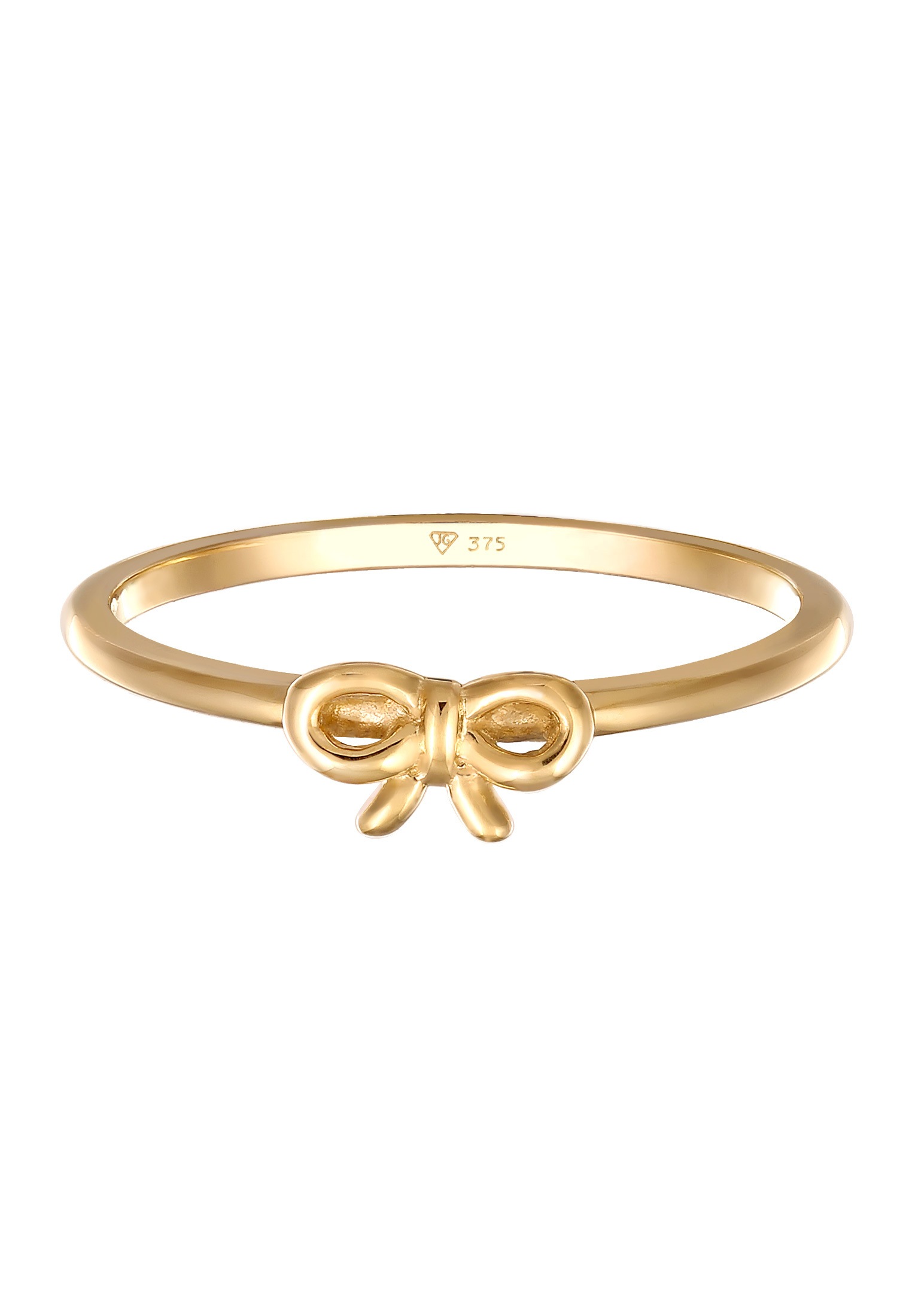 Elli Premium Silberring »Ring Schleife Romantik Süß 375 Gelbgold«