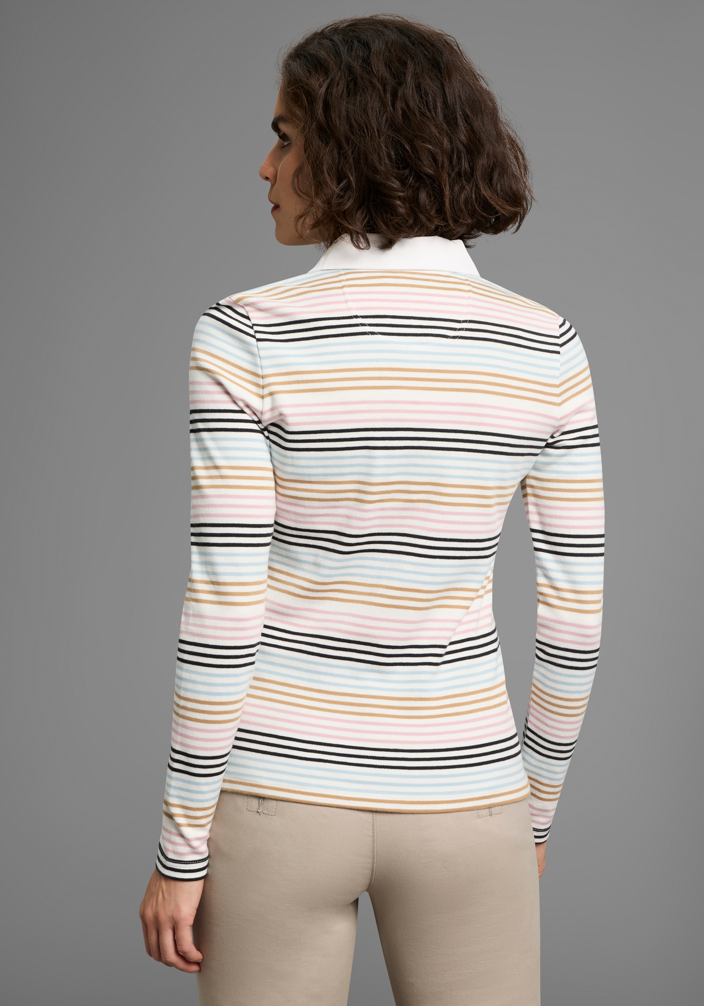 KangaROOS Poloshirt in Pastelltönen mit langer Knopfleiste