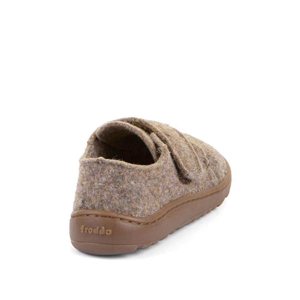 froddo® Hausschuh »BAREFOOT WOOLY«  barfoot Klettschuh für zu Hause, Kindergartenschuh mit Wollfutter