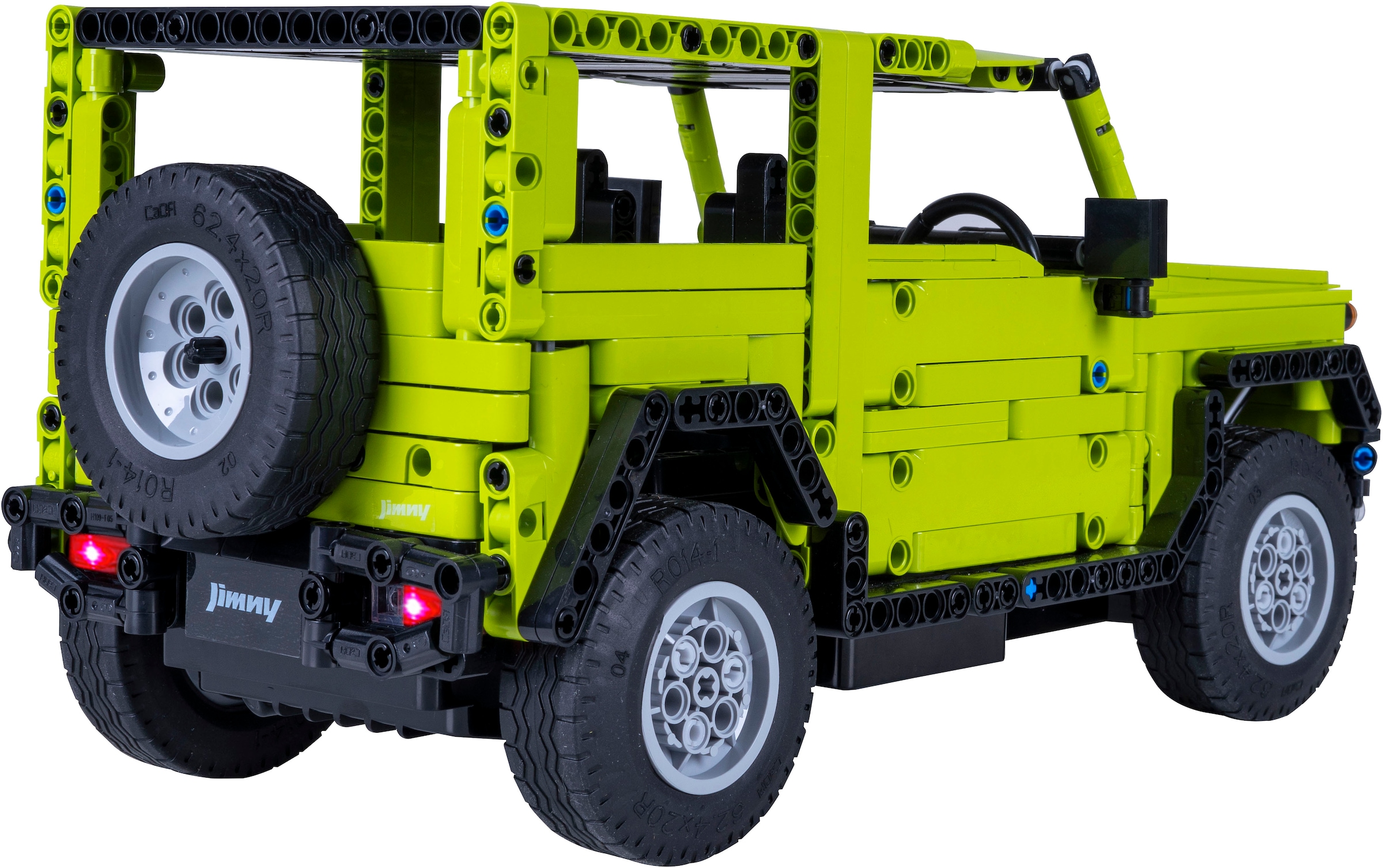 Jamara RC-Auto »CaDA, Suzuki Jimny 1:12 grün 2,4GHz Bricks«, (579 tlg.), mit LED Licht