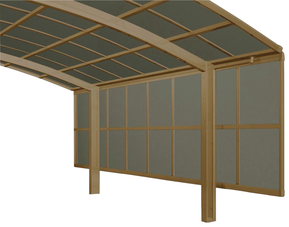 Carport-Seitenwand, 2 Module-bronze, für Carports Portoforte und Linea