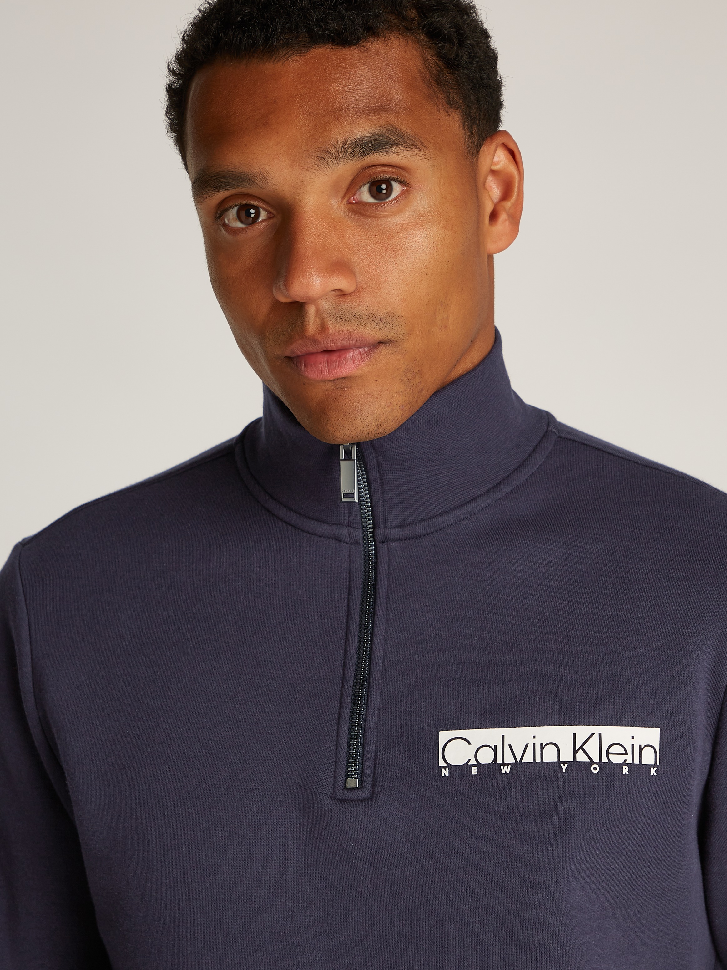 Calvin Klein Sweatshirt »NY CHEST BOX LOGO Q-ZIP«