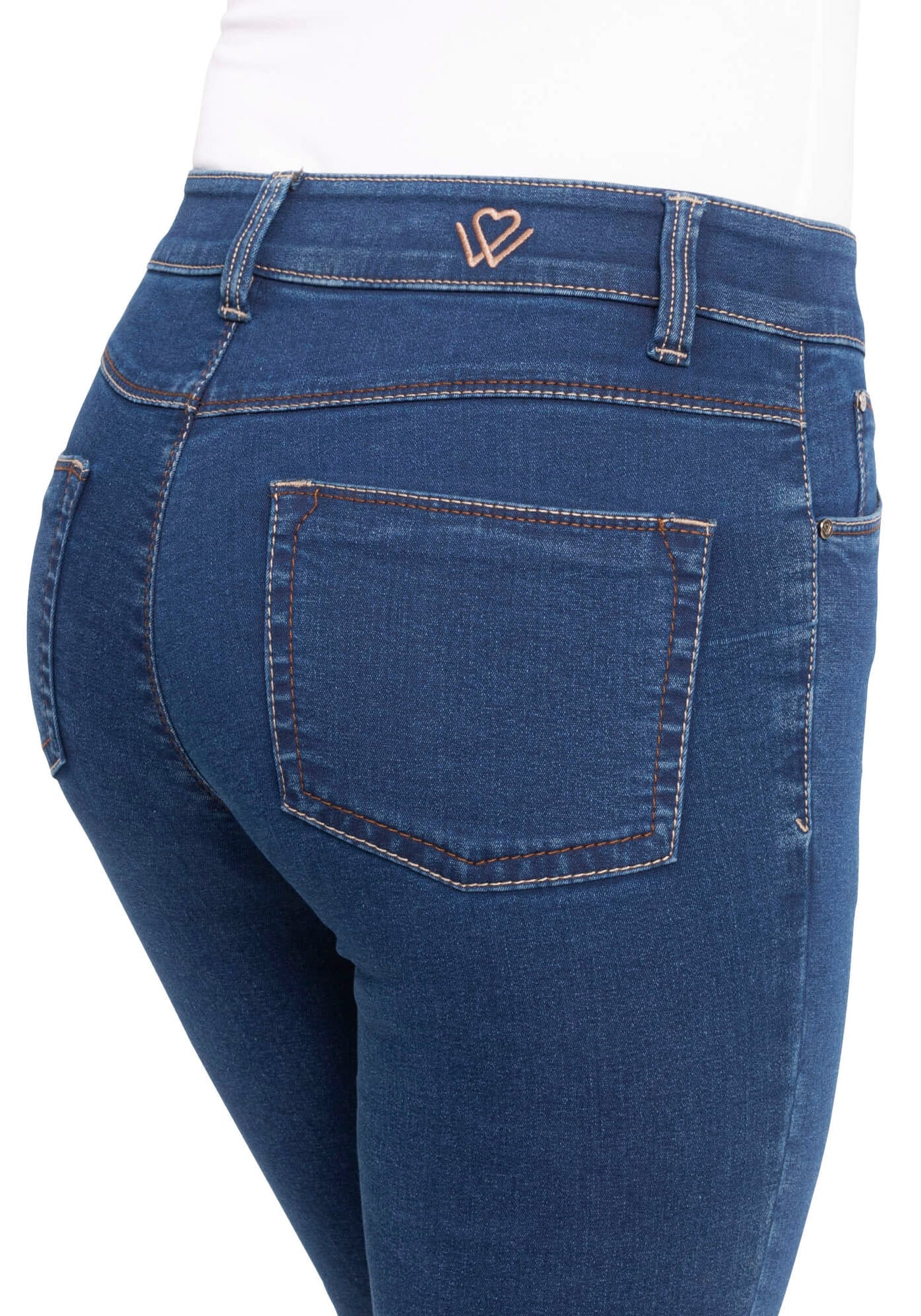wonderjeans Slim-fit-Jeans, Klassischer gerader Schnitt
