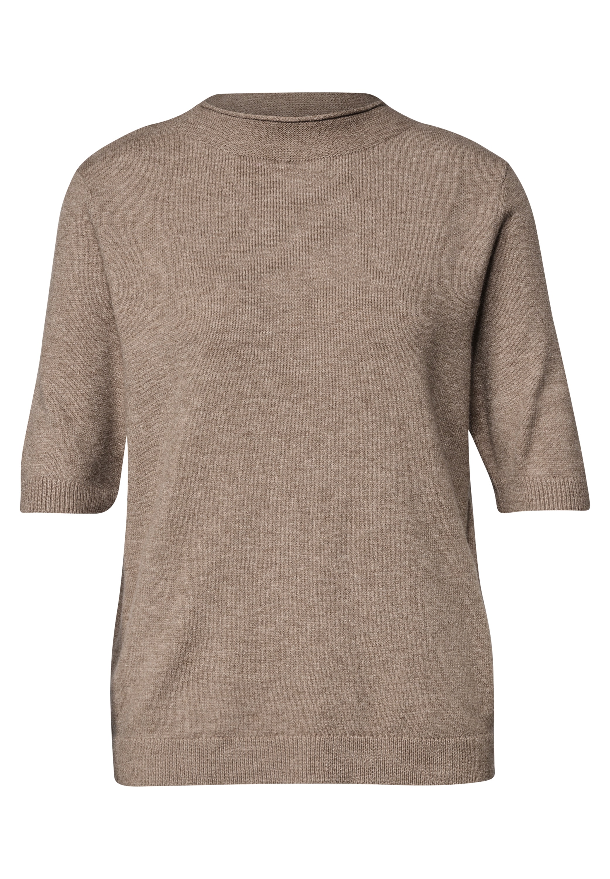 STREET ONE Strickpullover Halbarm Pullover mit Turtle Neck