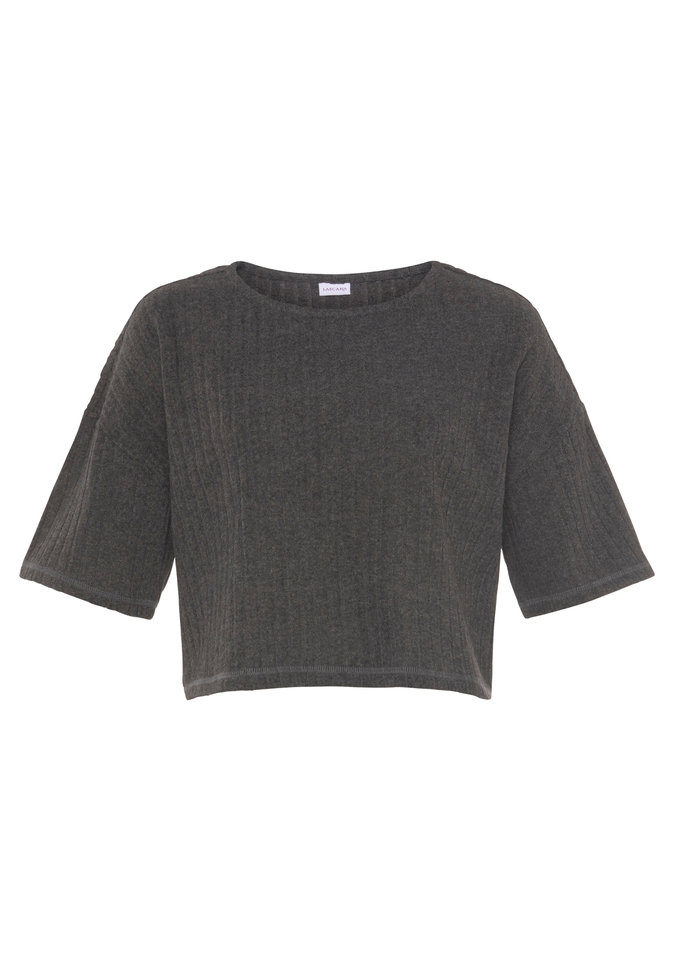 LASCANA 3/4-Arm-Shirt, Lounge-/Strickshirt aus weichem Strick, Loungewear