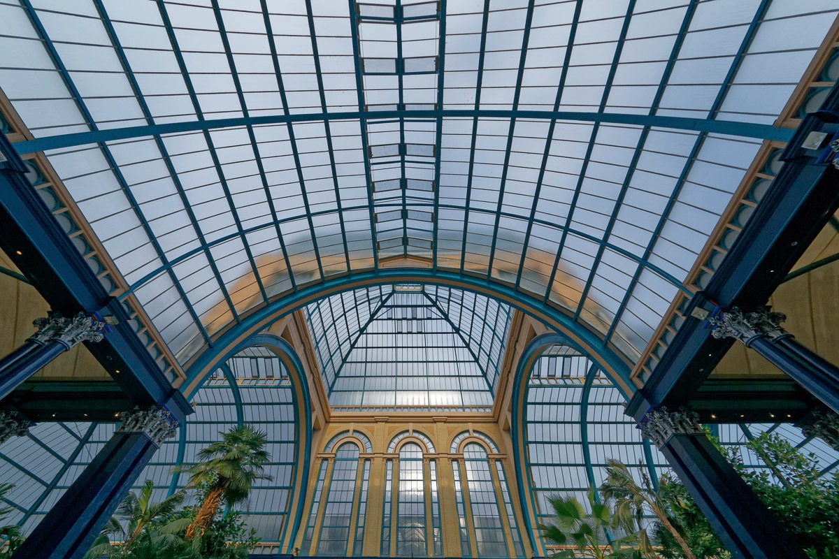 Papermoon, Fototapete »Glasdach«, bunt, Vlies, B/L: 5 m m x 2,8 m m - Bahnen: 10 Stk. St., bunt