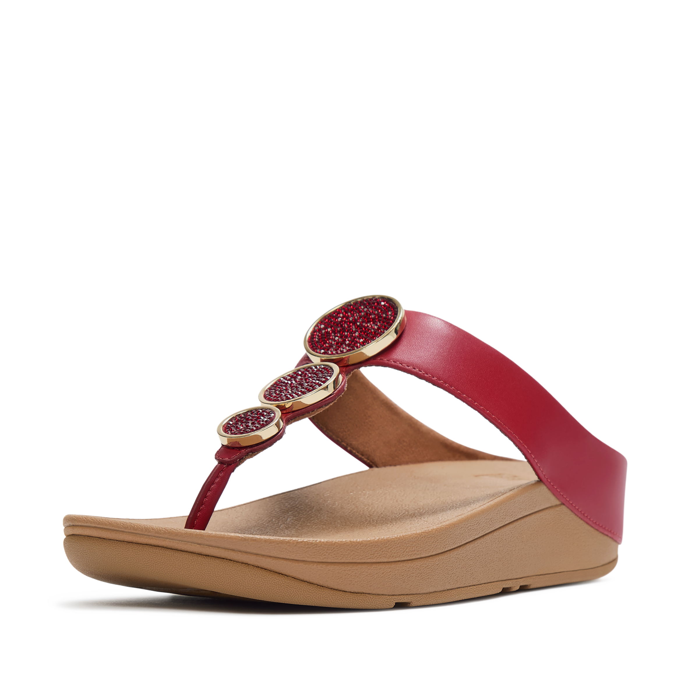 Fitflop Dianette »HALO BEAD-CIRCLE METALLIC TOE-POST SANDALS«  Pool Slides, Pantolette mit dämpfender Zwischensohlentechnologie