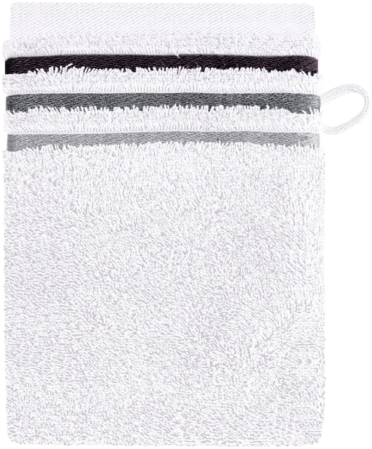 Schiesser Waschhandschuh »Skyline Color aus 100 % Baumwolle mit eleganter Streifenbordüre« MADE IN GREEN by OEKO-TEX®