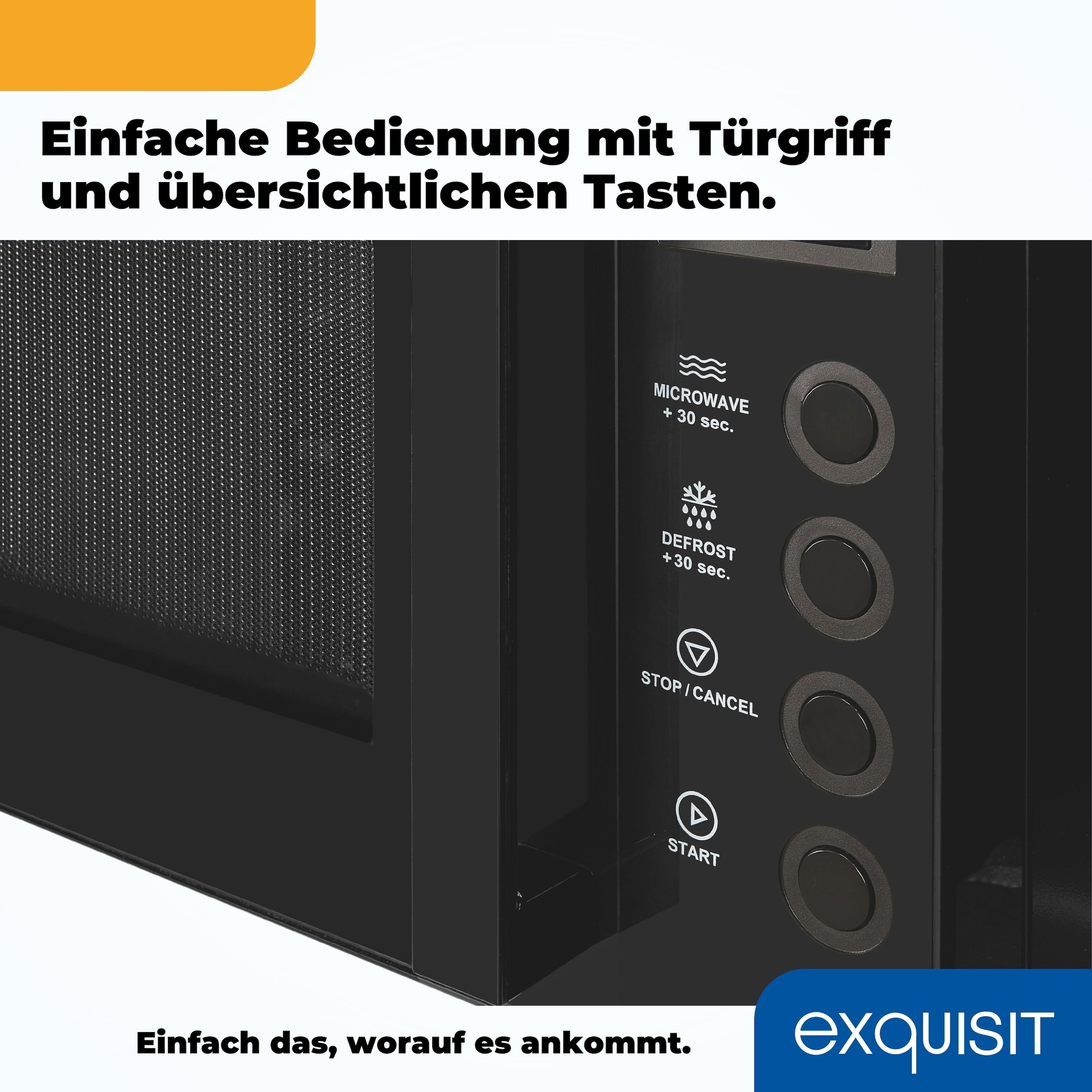 exquisit Mikrowelle »MW7020-F-030DI«, Mikrowelle, schwarz