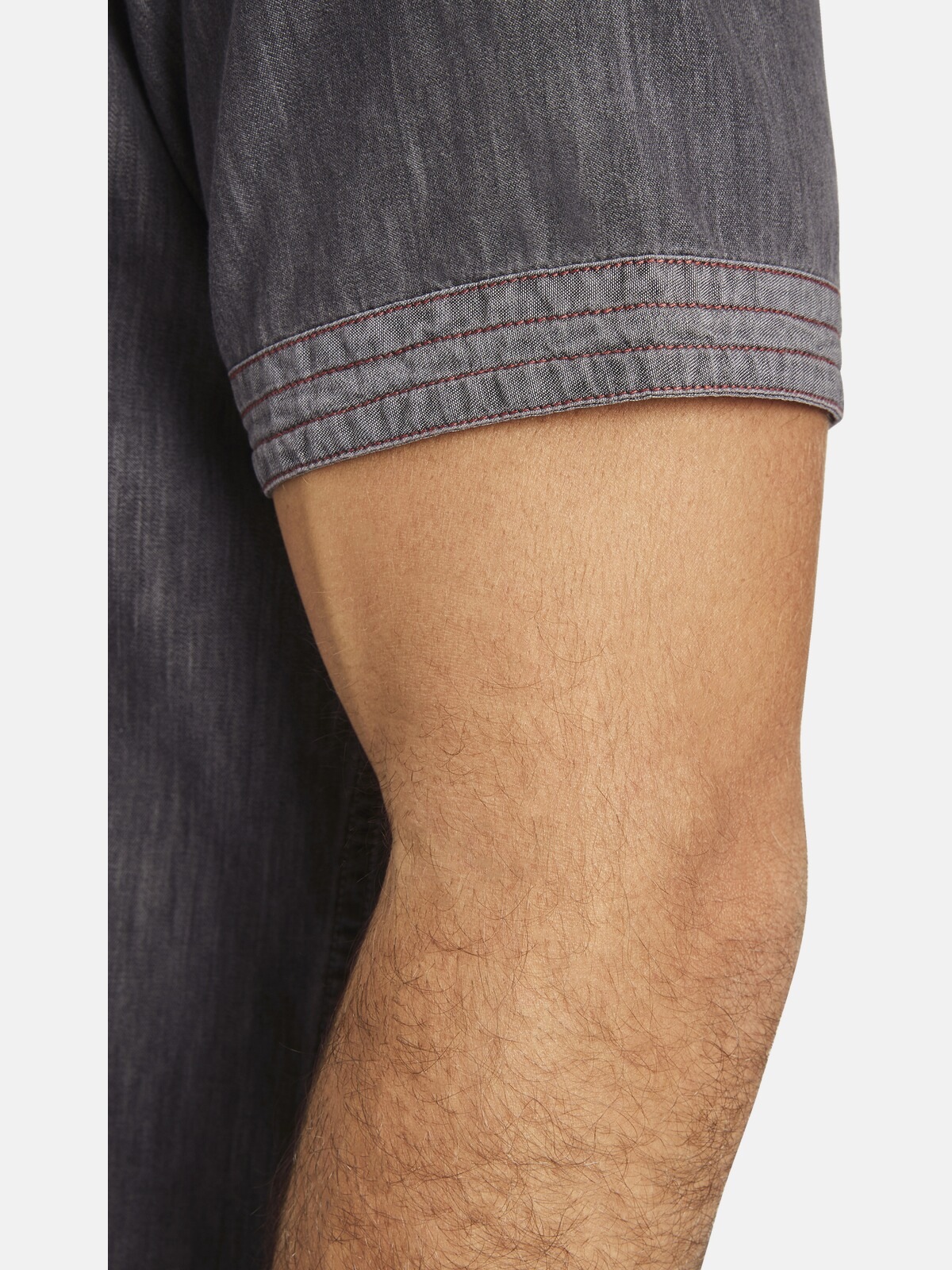 Jan Vanderstorm Kurzarmhemd »Kurzarmhemd LUZZA«, (1 tlg.), im Jeans-Look