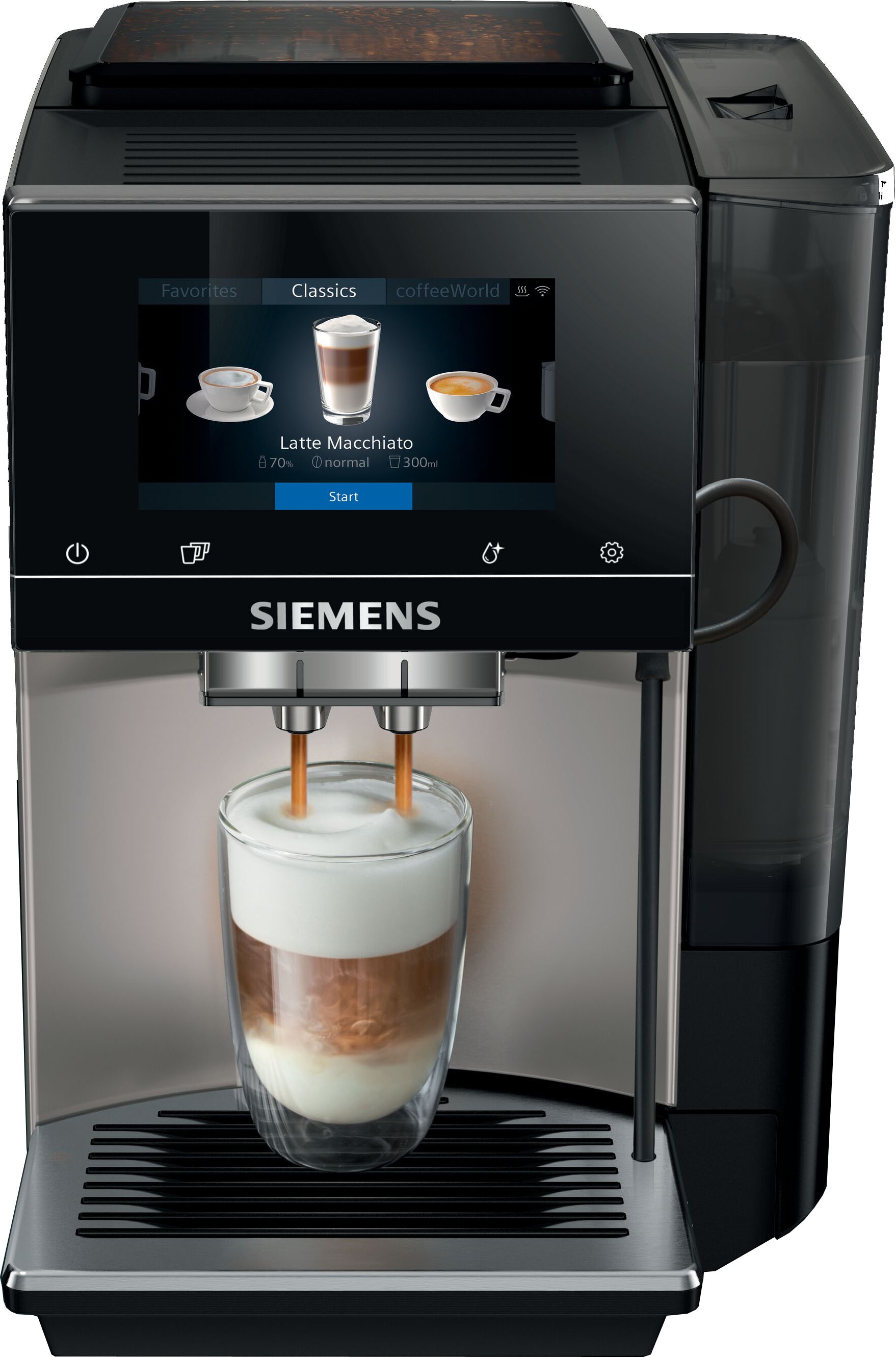 SIEMENS Kaffeevollautomat »EQ.6 plus s700 TE657M03DE«, autom. Reinigung,  bis zu 4 Favoriten, inkl. isolierter Milchbehälter kaufen