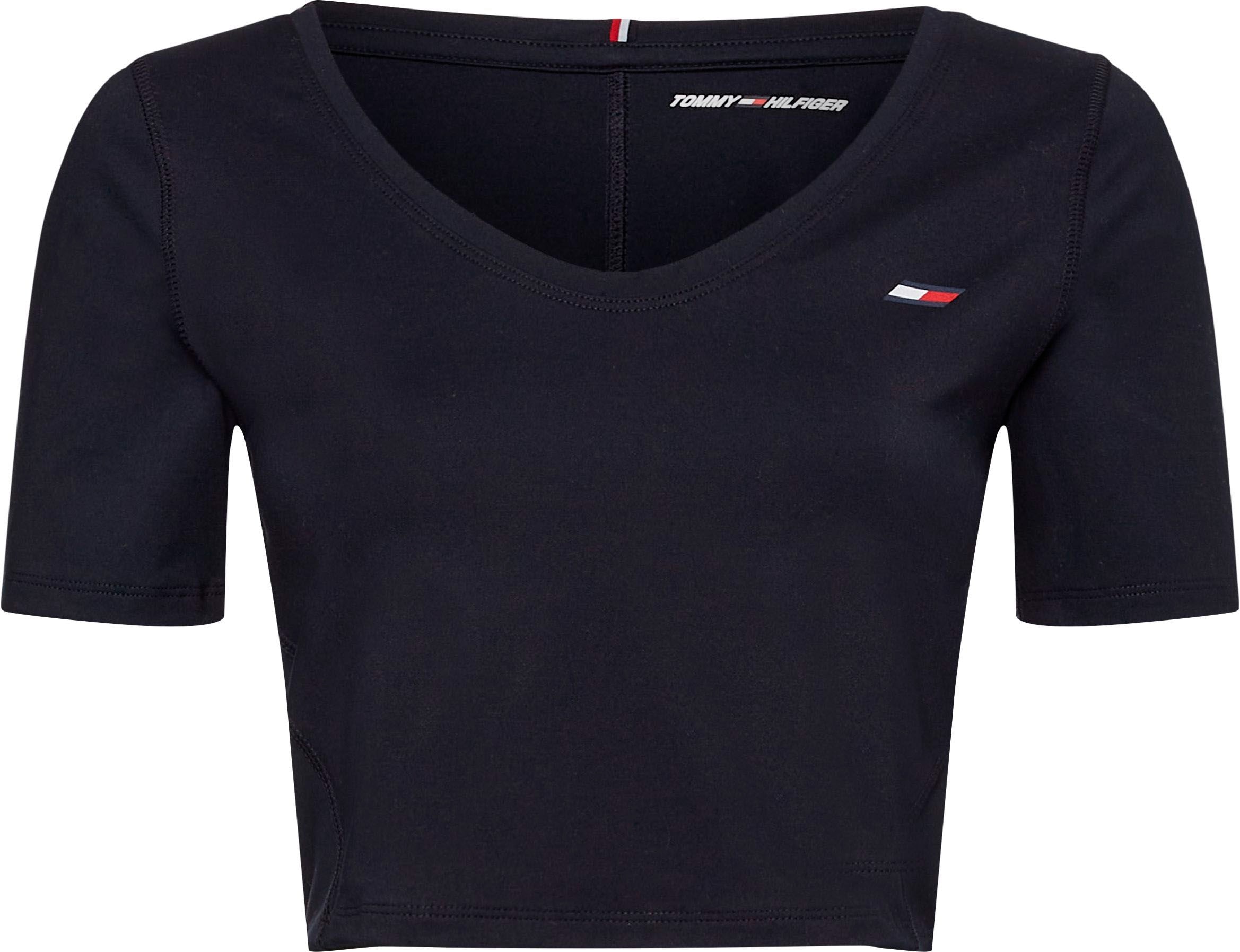 Tommy Hilfiger Sport T-Shirt »CROPPED FITTED TEE«, mit Tommy Hilfiger Sport  Markenlabel online bei UNIVERSAL