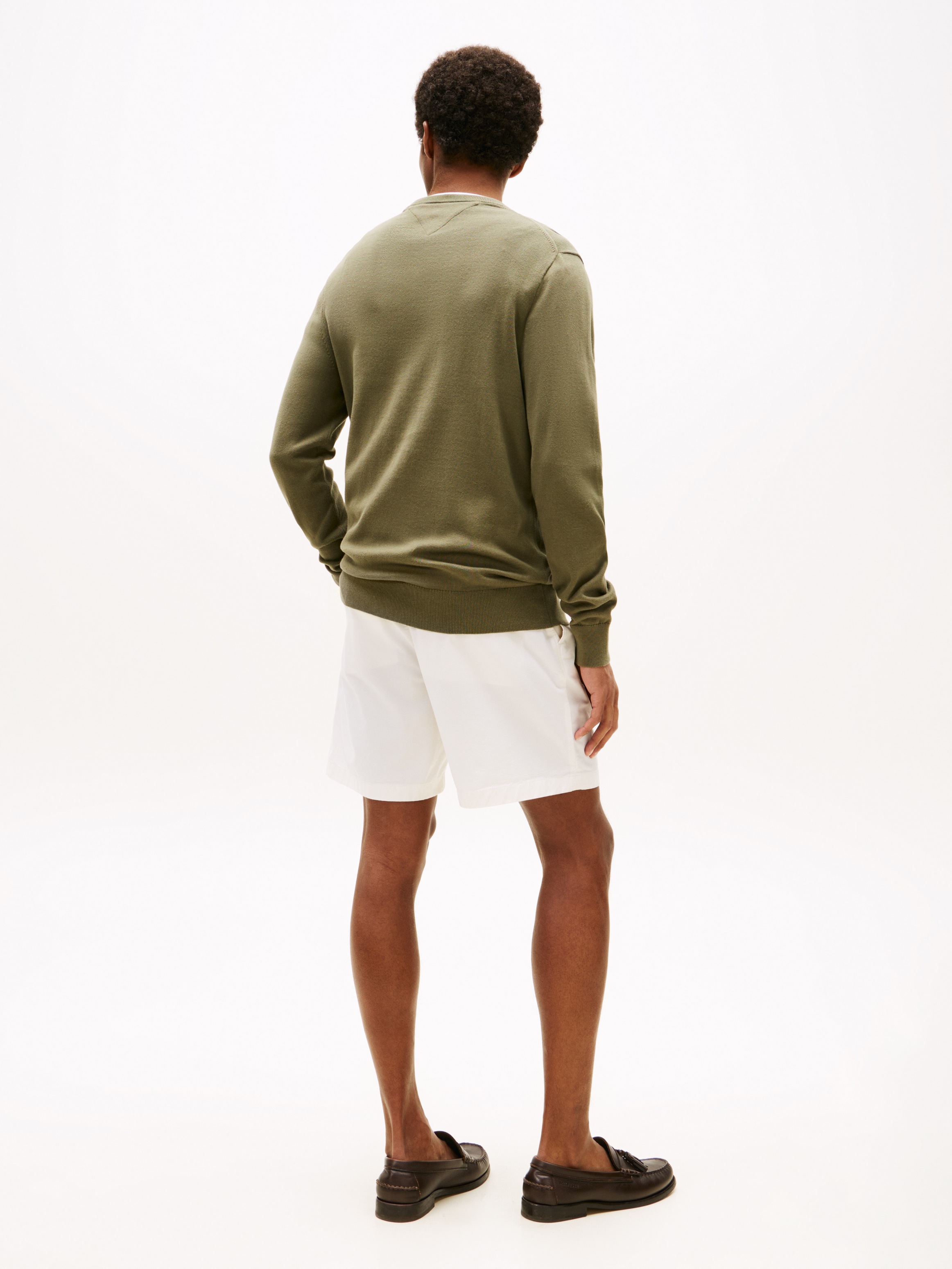 Tommy Hilfiger Rundhalspullover »ESSENTIAL COTTON CREW NECK«, 100% Baumwolle Crewneck Regular Fit Premium Mode