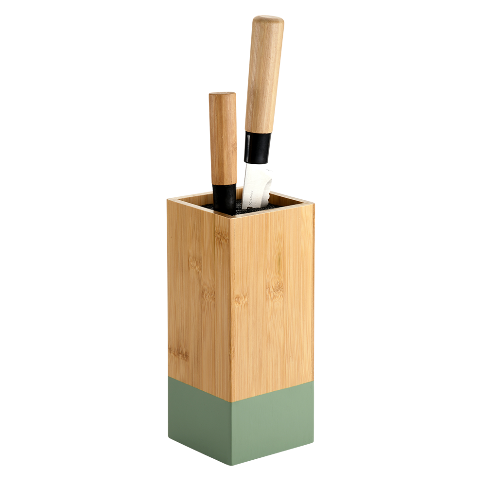 KESPER® Messerblock »Messerhalter mit Kunststoffborsten zum variablen Platzieren der Messer«, 1 tlg., aus FSC®-zertifiziertem Bambus, Höhe ca. 23 cm