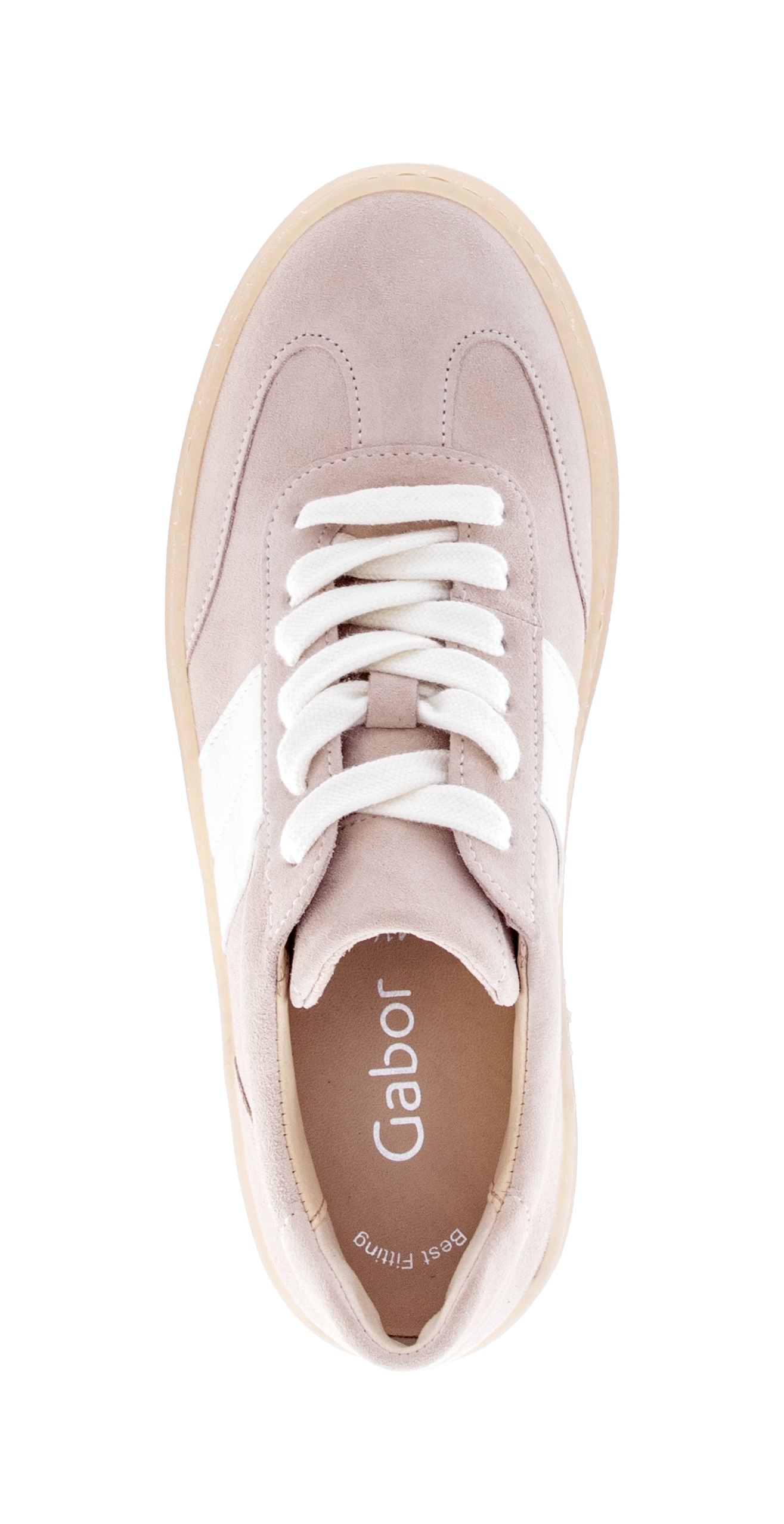 Gabor Plateausneaker  Freizeitschuh, Halbschuh, Schnürschuh mit transparenter Laufsohle