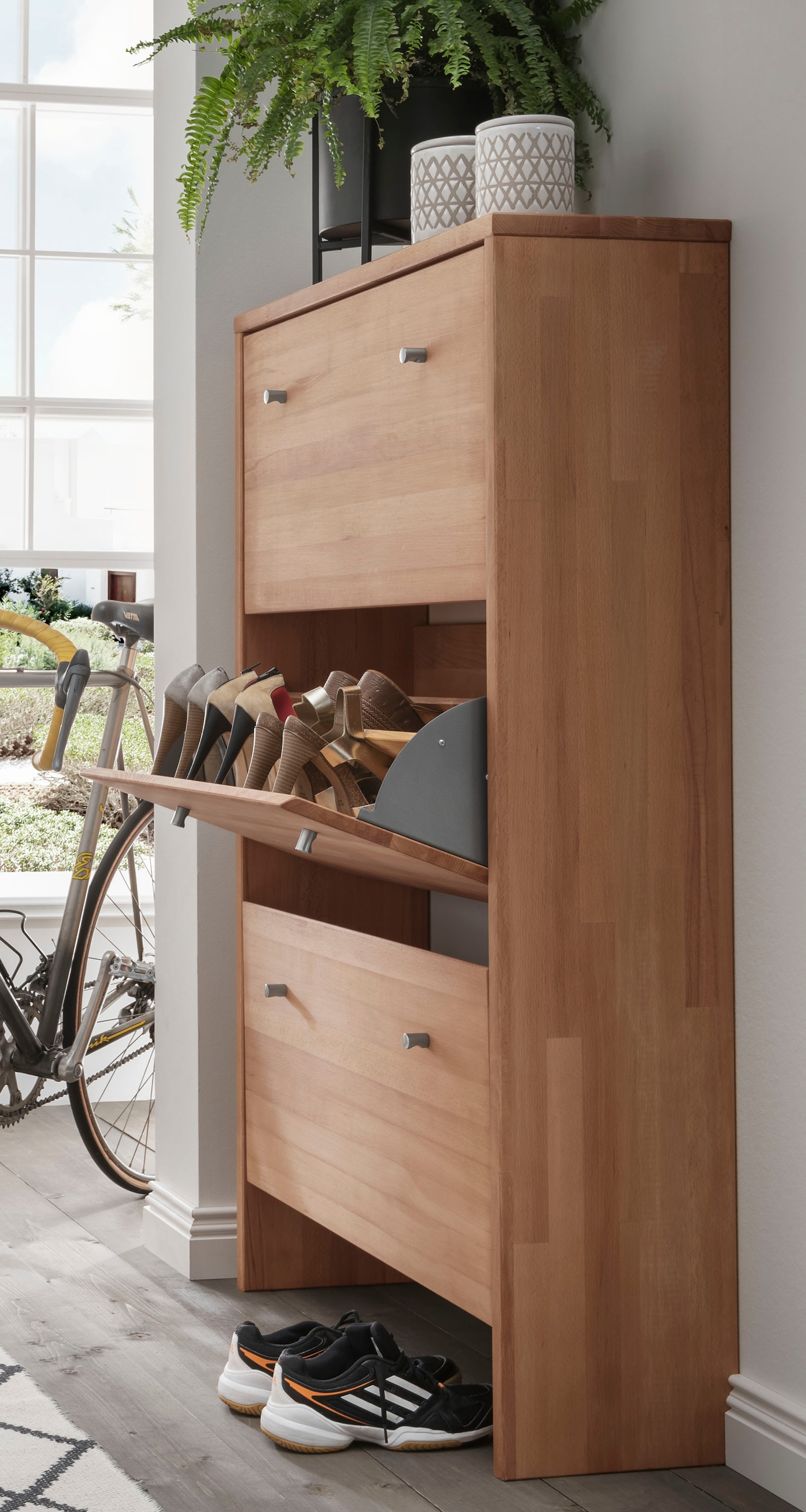 Home affaire Kombikommode »Dura Kommode Schrank Schuhschrank«, aus FSC®-zertifizierten Massivholz, Breite 82 cm