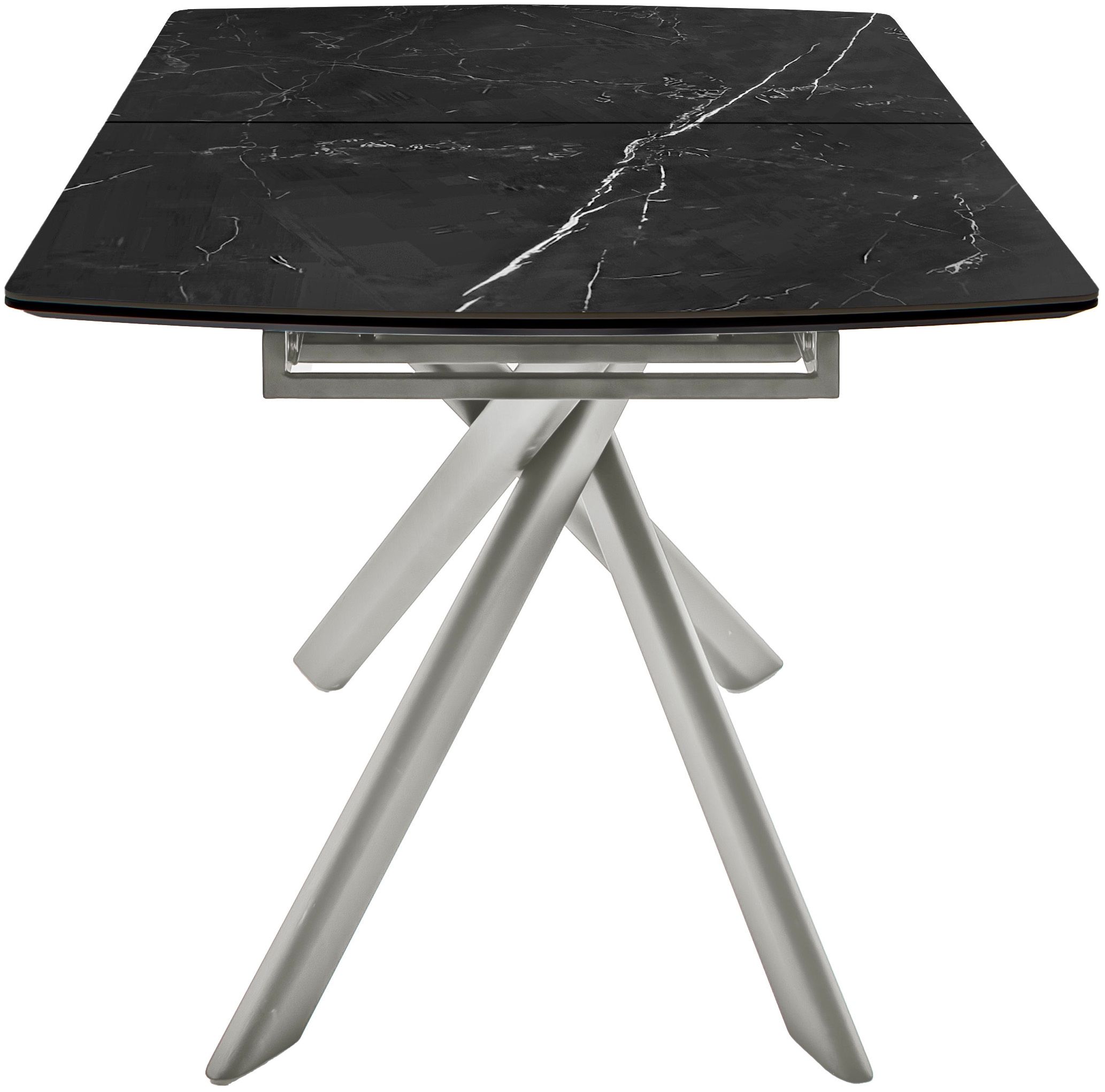 MCA furniture Esstisch »VANINO Auszugtisch 180-230 cm marmoriert«, (1 St.), Keramik,Edelstahl,Synchronauszug,ausziehbar,8-10 Personen