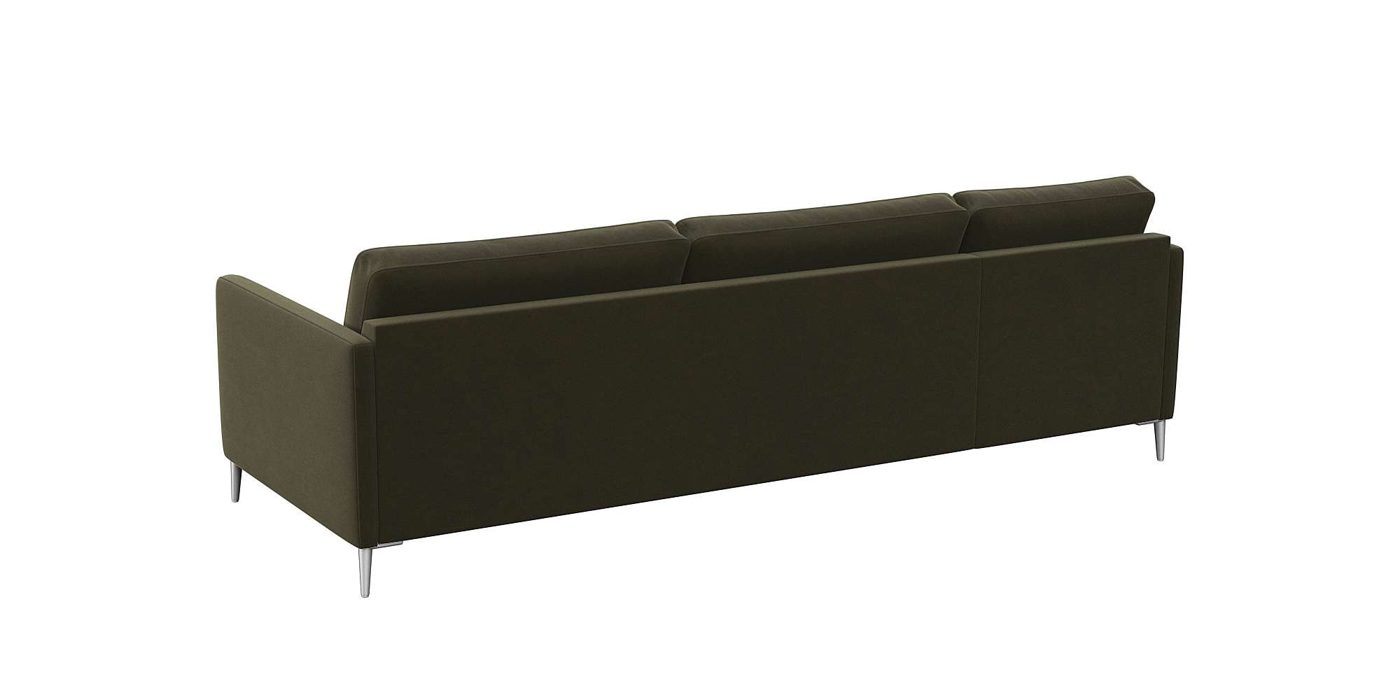 FLEXLUX Ecksofa »Fiore, L-Form, bequem und komfortabel durch hochwertigem Sitzaufbau«, schmale Armlehnen, Kaltschaum, Füße Alu