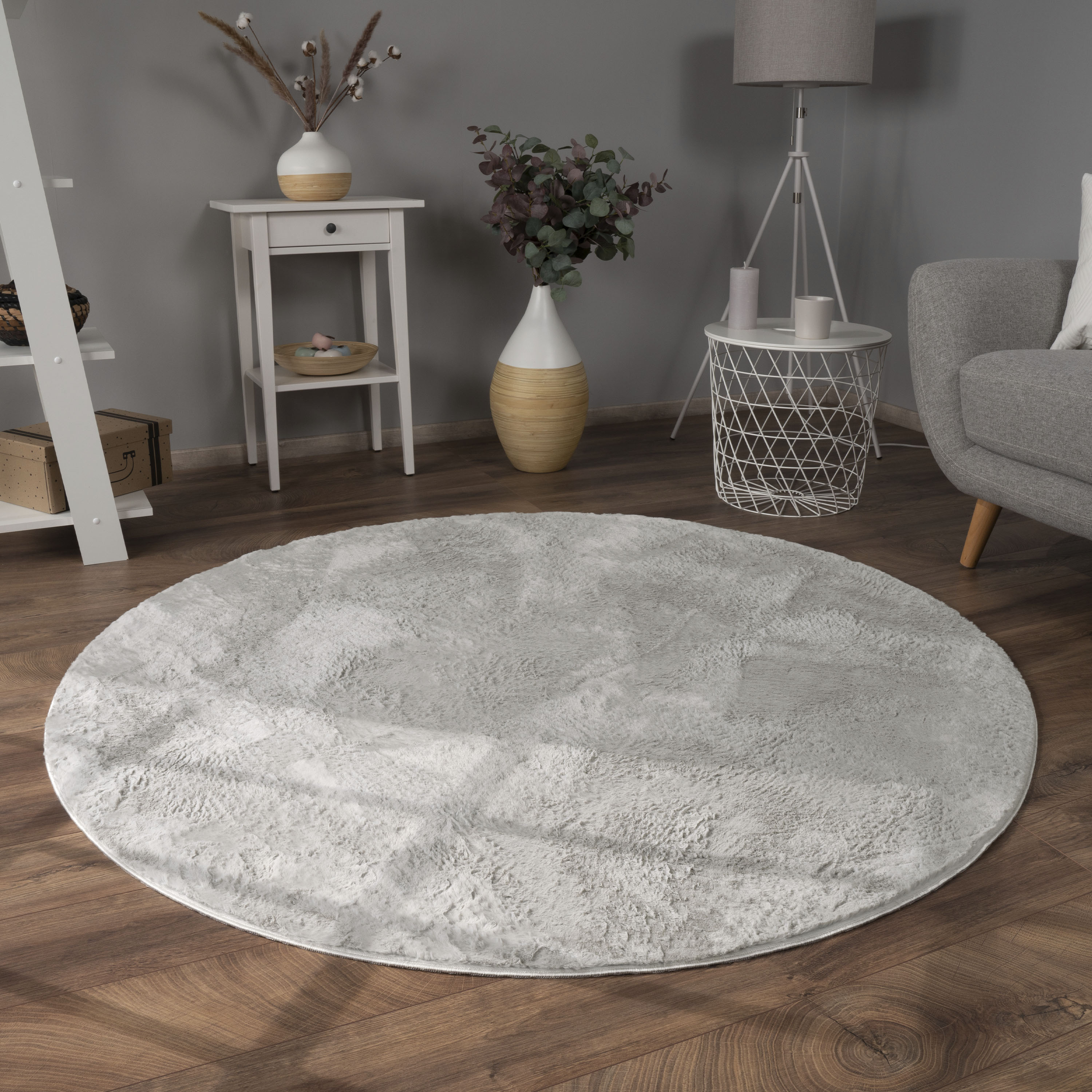 Fellteppich »Kunstfell Soft 380«, rund, Langflor, Kuschelteppich - besonders weich,...
