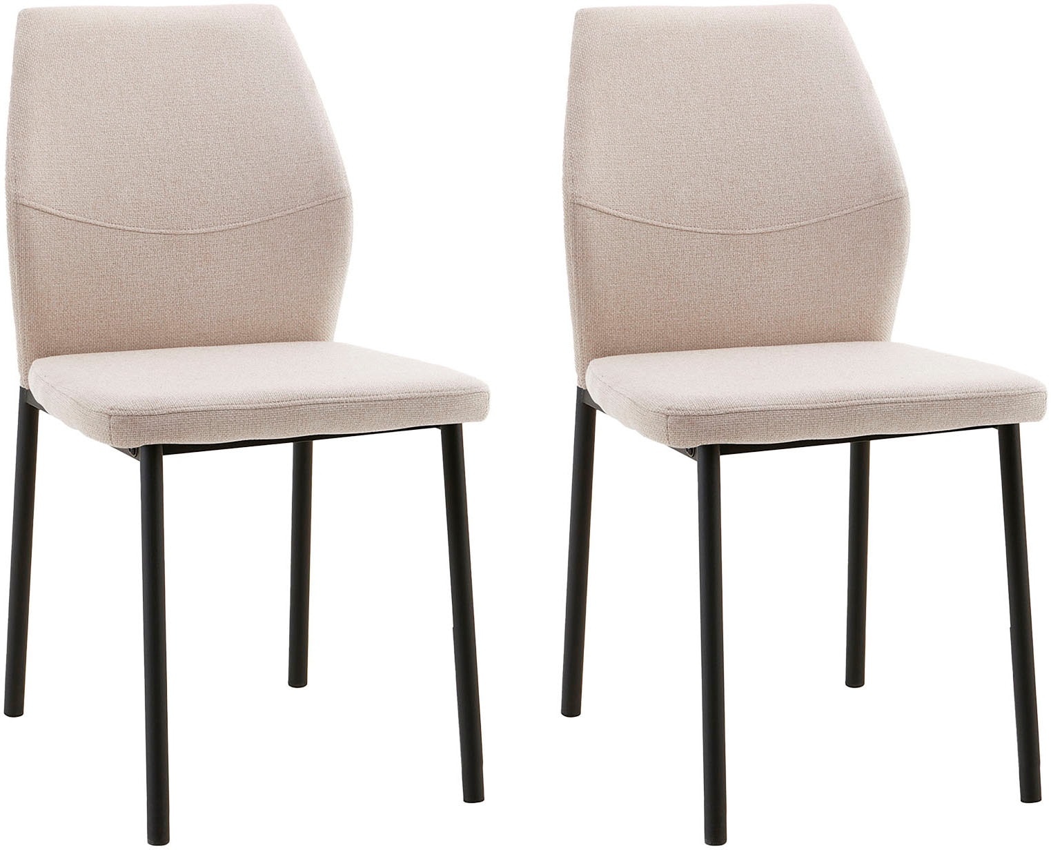 OTTO home Esszimmerstuhl »Lumos«, (Set), 2 St., Webstoff, Webstoff in vielen Farben erhältlich mit stabilem Metalluntergestell