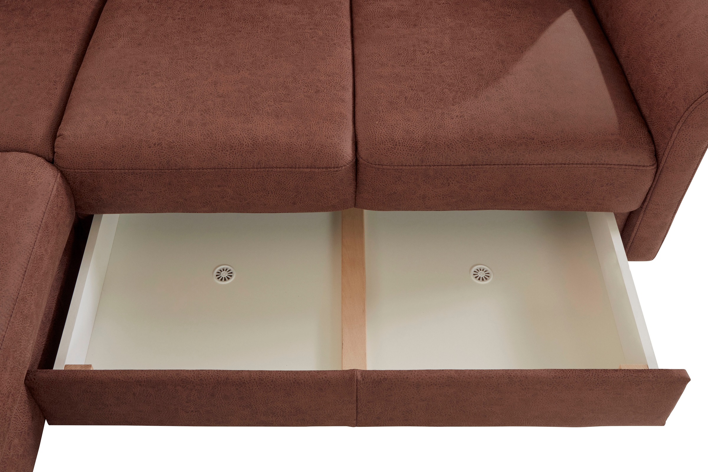 sit&more Ecksofa »Darwin L-Form«, inklusive Federkern, wahlweise mit Kopfteilverstellung, Bettfunktion