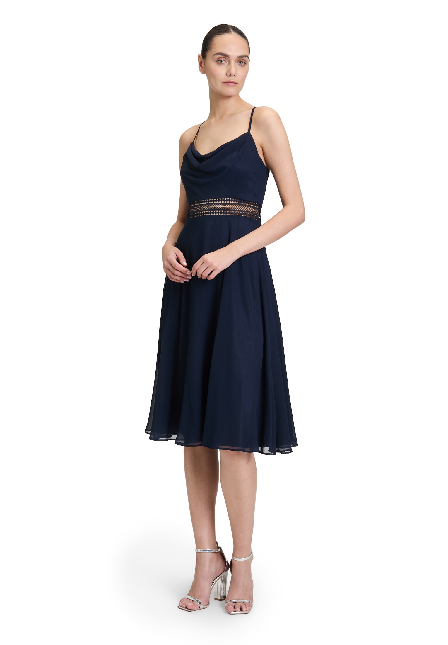 Vera Mont Cocktailkleid »Cocktailkleid mit Wasserfallausschnitt«