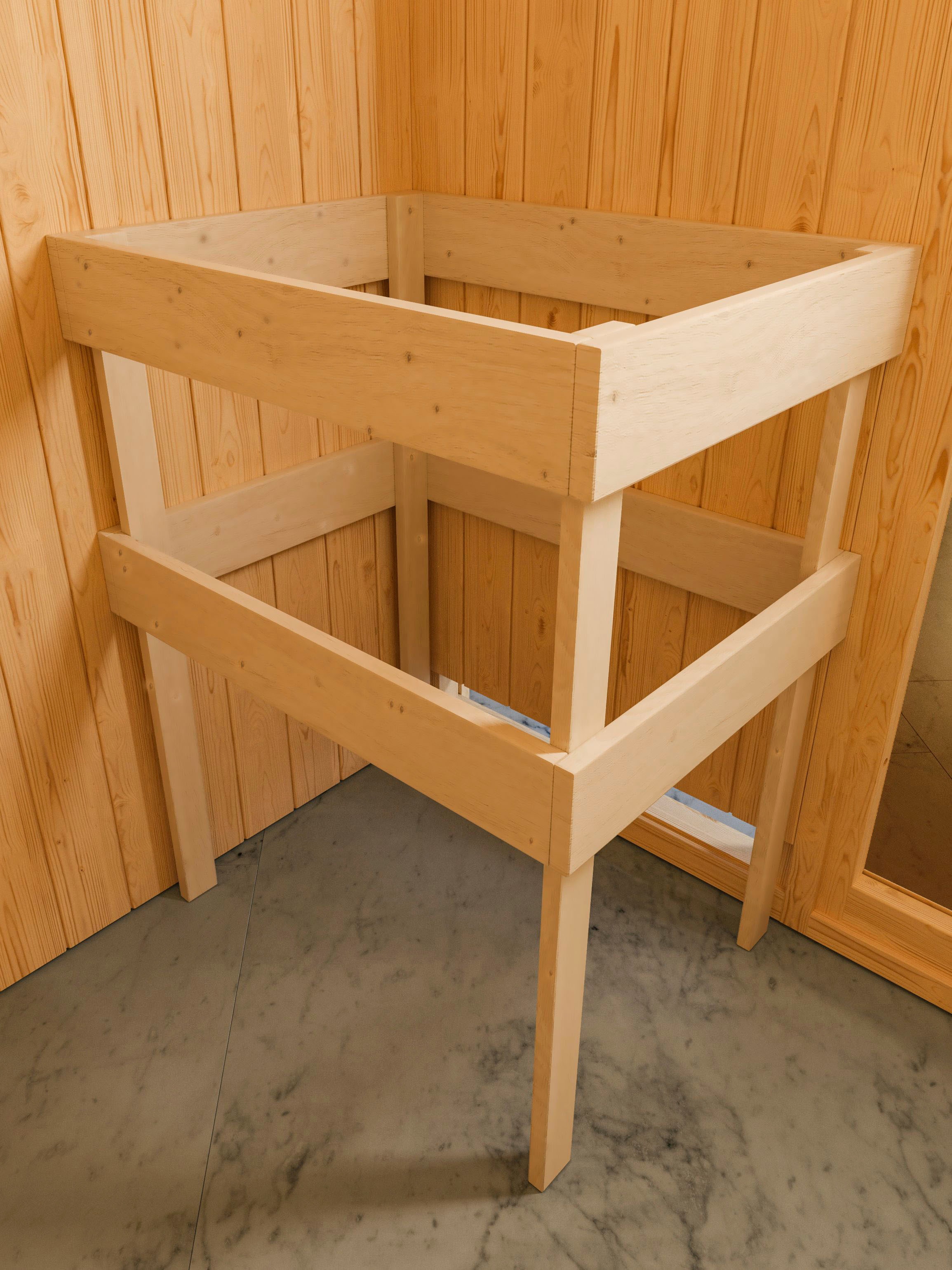 Karibu Sauna »Mia (Fronteinstieg)« Ofen 9 kW Bio externe Strg easy