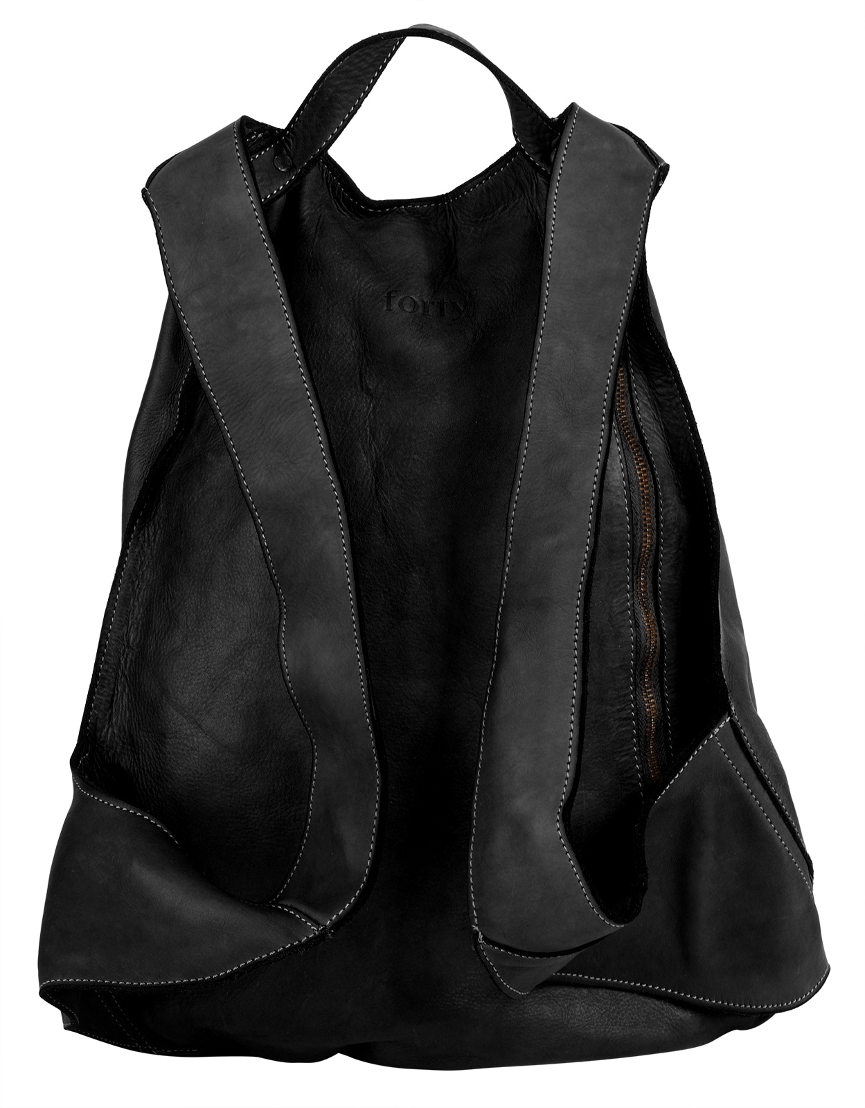 forty° Tagesrucksack, echt Leder, Made in Italy