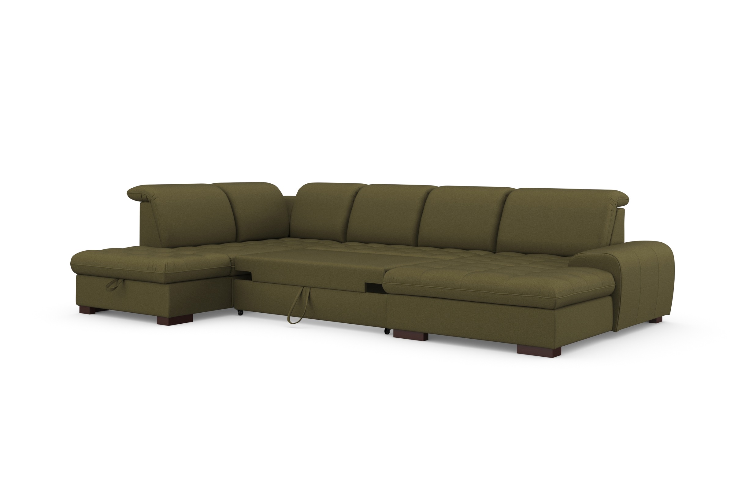 sit&more Wohnlandschaft »Luxor U-Form«, wahlweise mit Bettfunktion, Bettkasten und Kopfteilverstellung