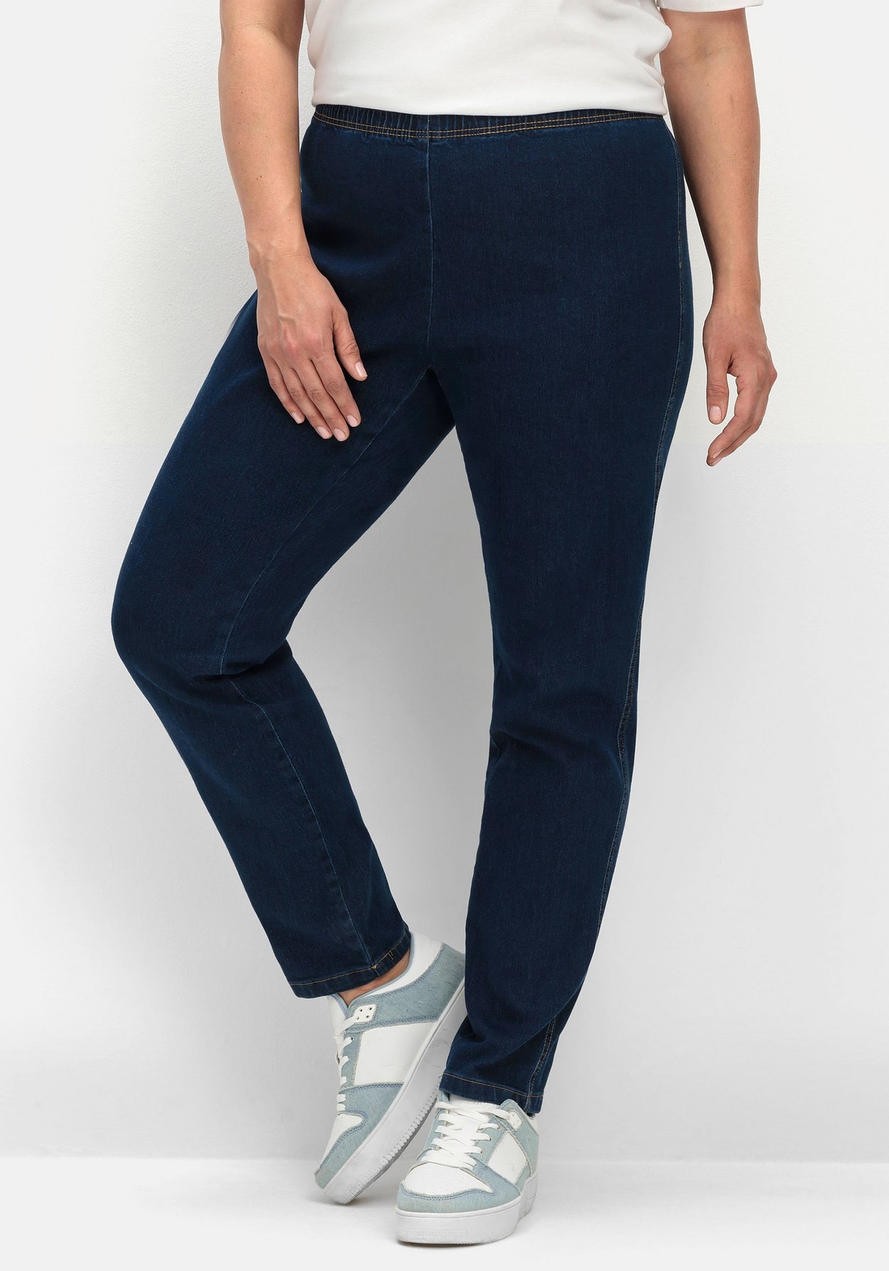 Sheego Jeansjeggings »Schmale Jeans mit Stretchbund, in schmaler Beinform«