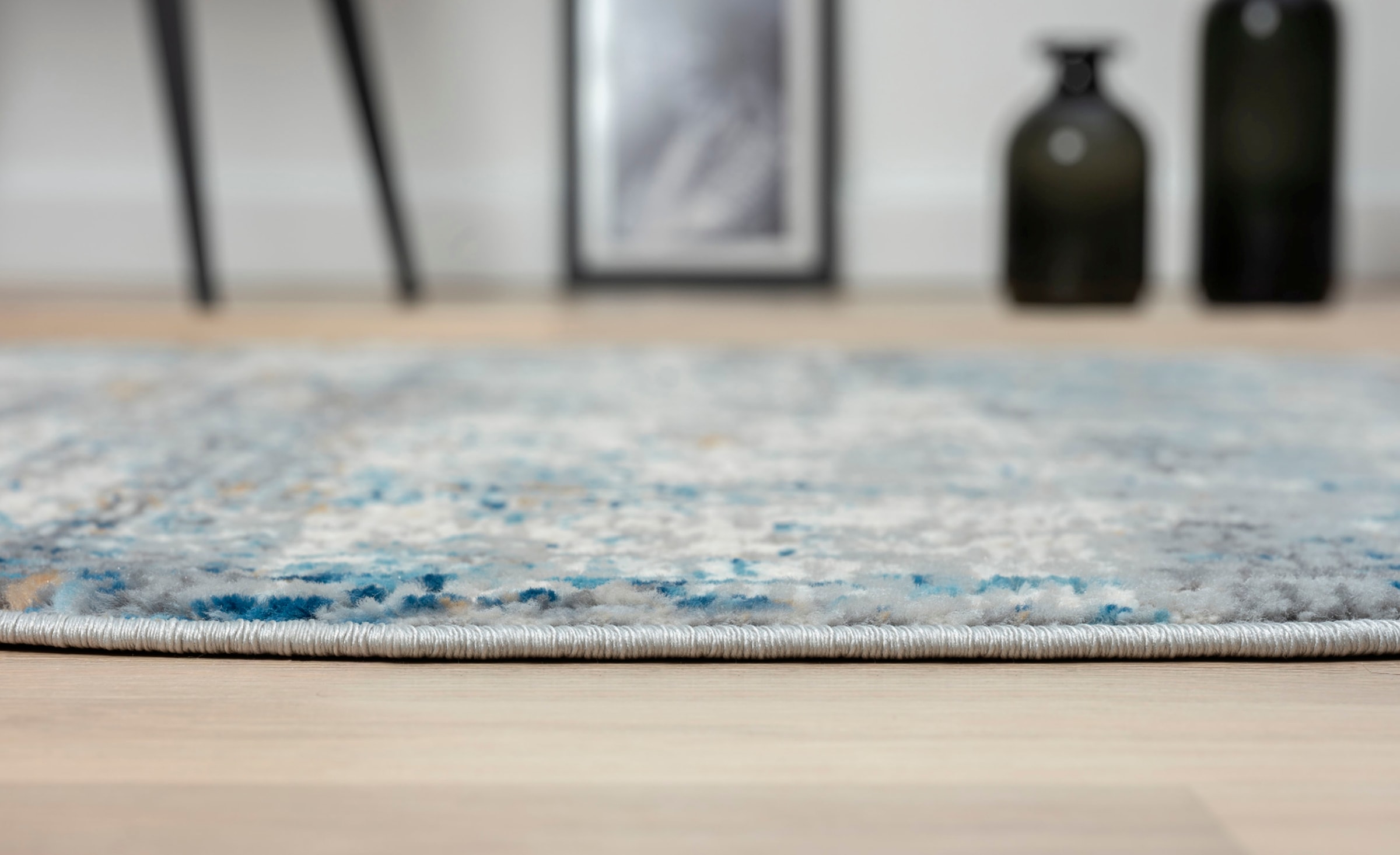 Myflair Möbel & Accessoires Teppich »My Look 2« rund 8 mm Höhe Kurzflor, Ethno-Design, besonders weich durch Microfaser