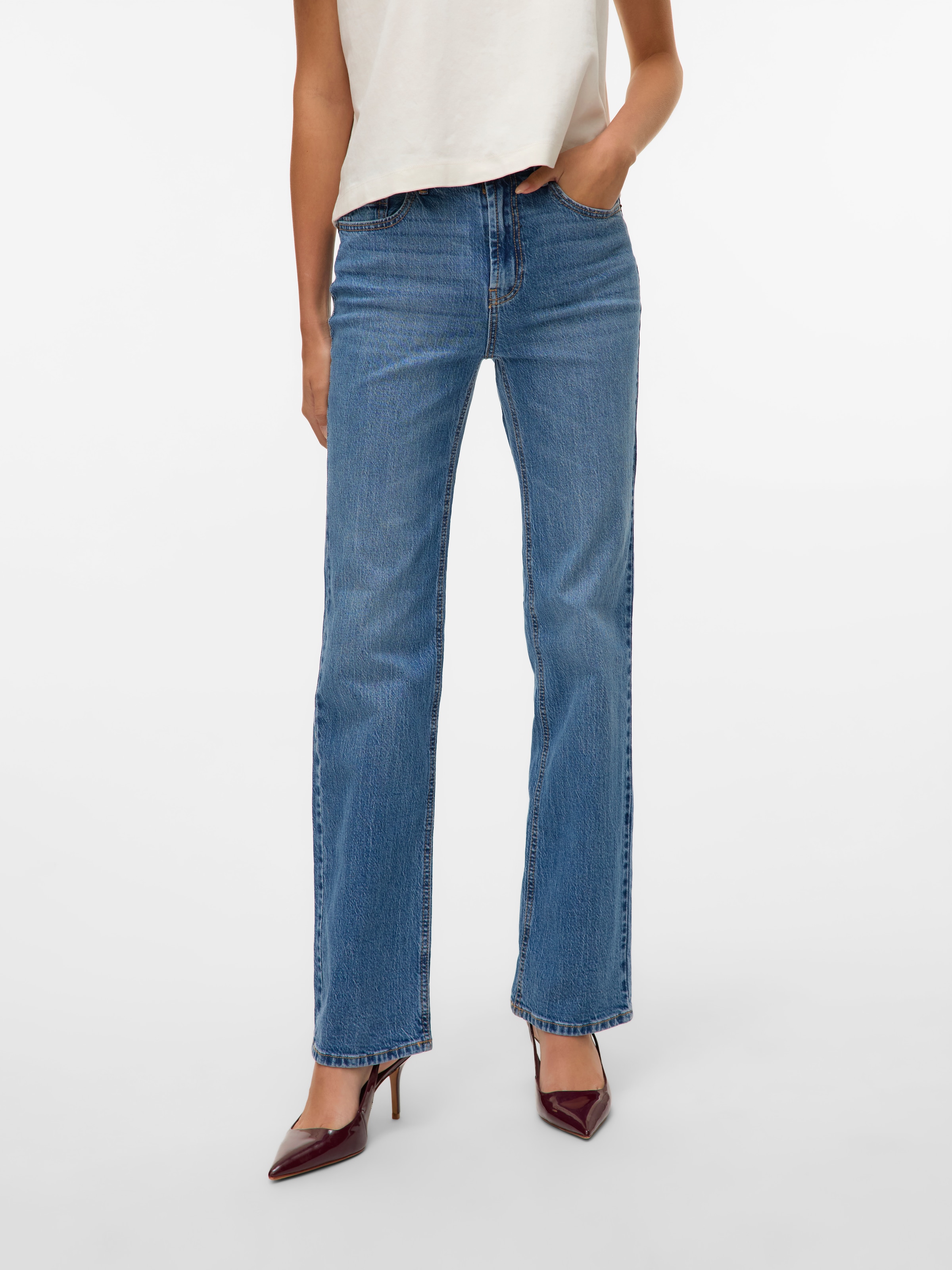 Vero Moda Gerade Jeans »VMTESSA HR STRAIGHT JEANS LI3114 GA NOOS«