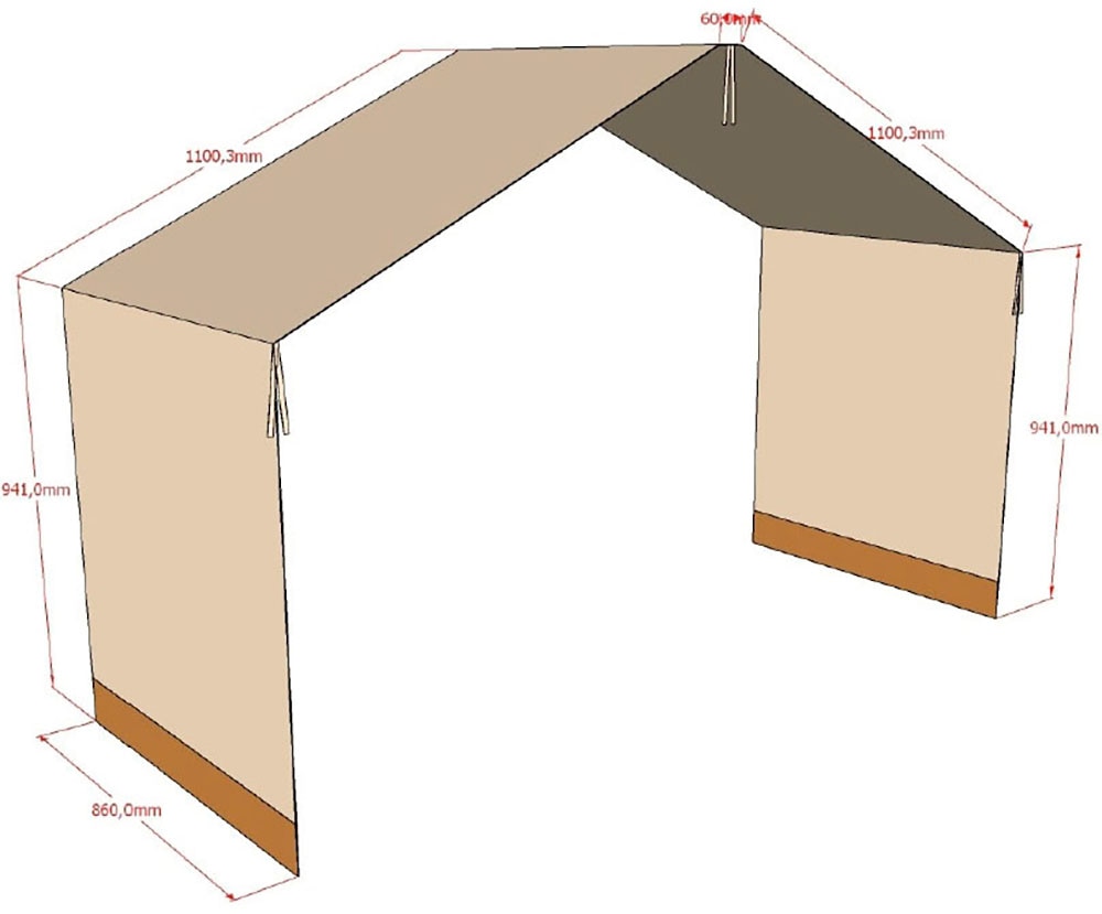 Vipack Hausbett »Forrest mit hochwertiger und stabiler Verarbeitung, Made in Europe« Buche massiv natur, 90/200 cm, inkl. Rausfallschutz und Bettschublade,  wahlweise ohne oder mit Textilhimmel