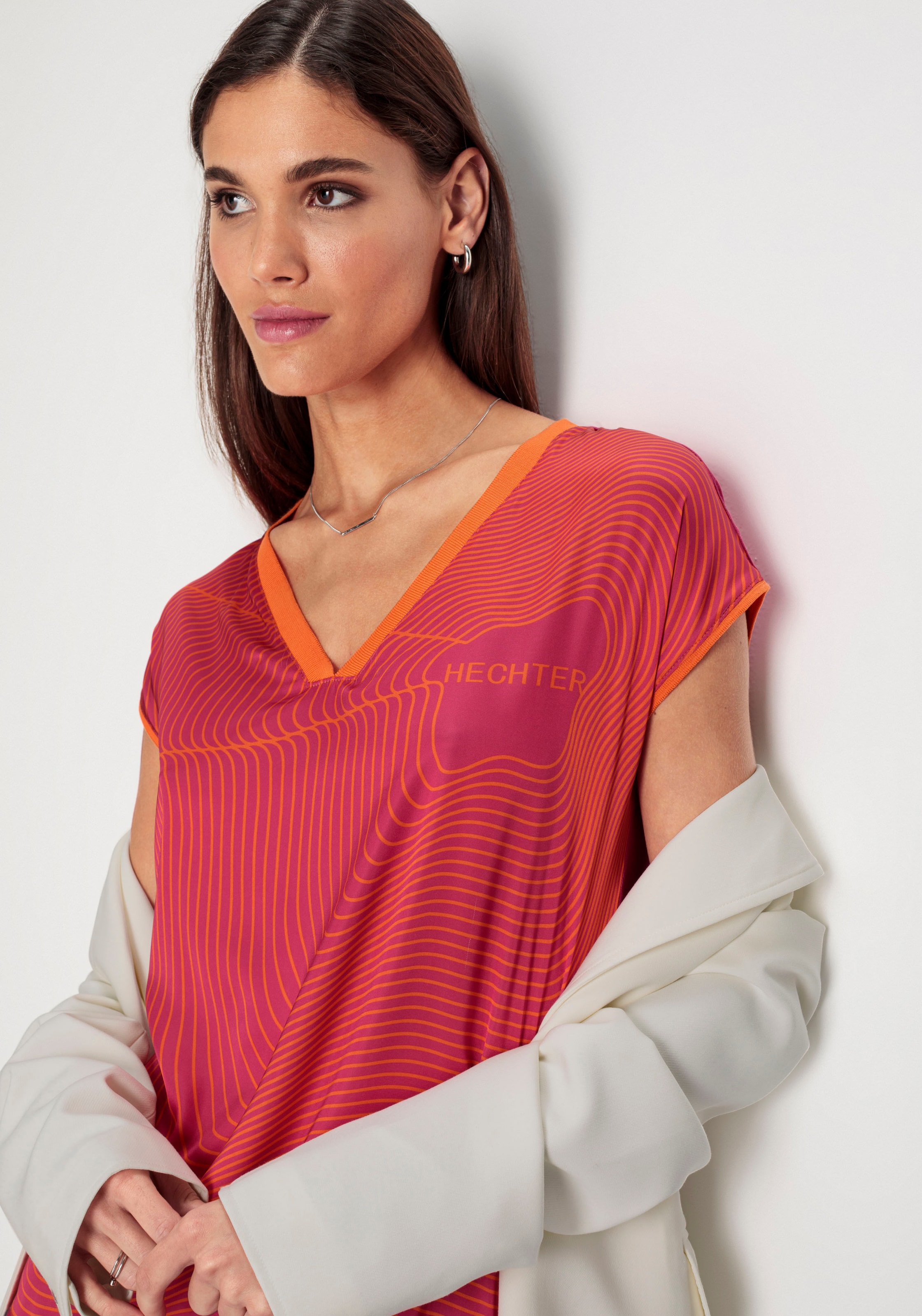 HECHTER PARIS Shirtbluse, mit Logoprint