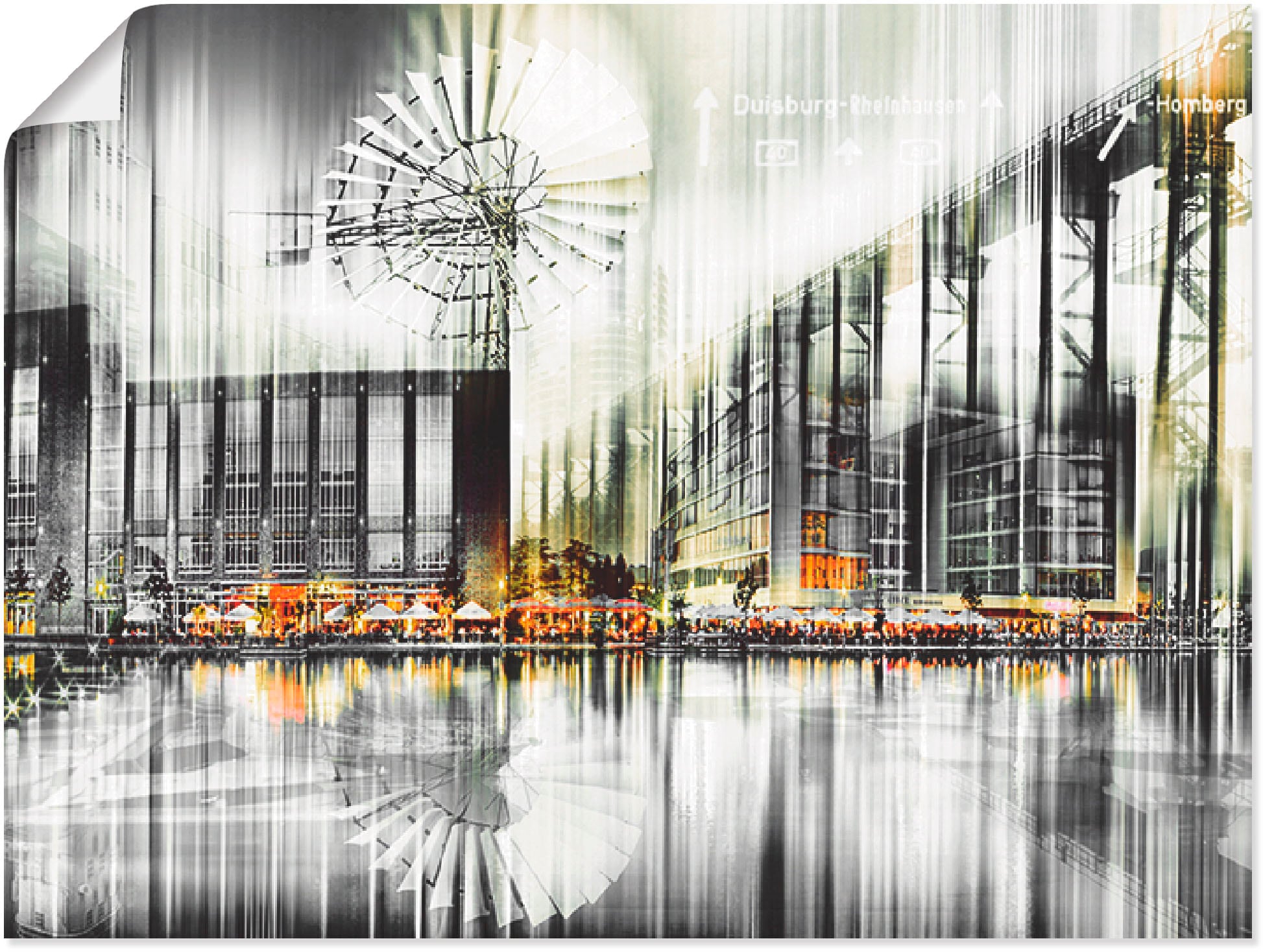 Artland Wandbild »Duisburg Collage Stadtansicht 12«, Deutschland, (1 St.),  als Leinwandbild, Wandaufkleber oder Poster in versch. Größen bequem kaufen