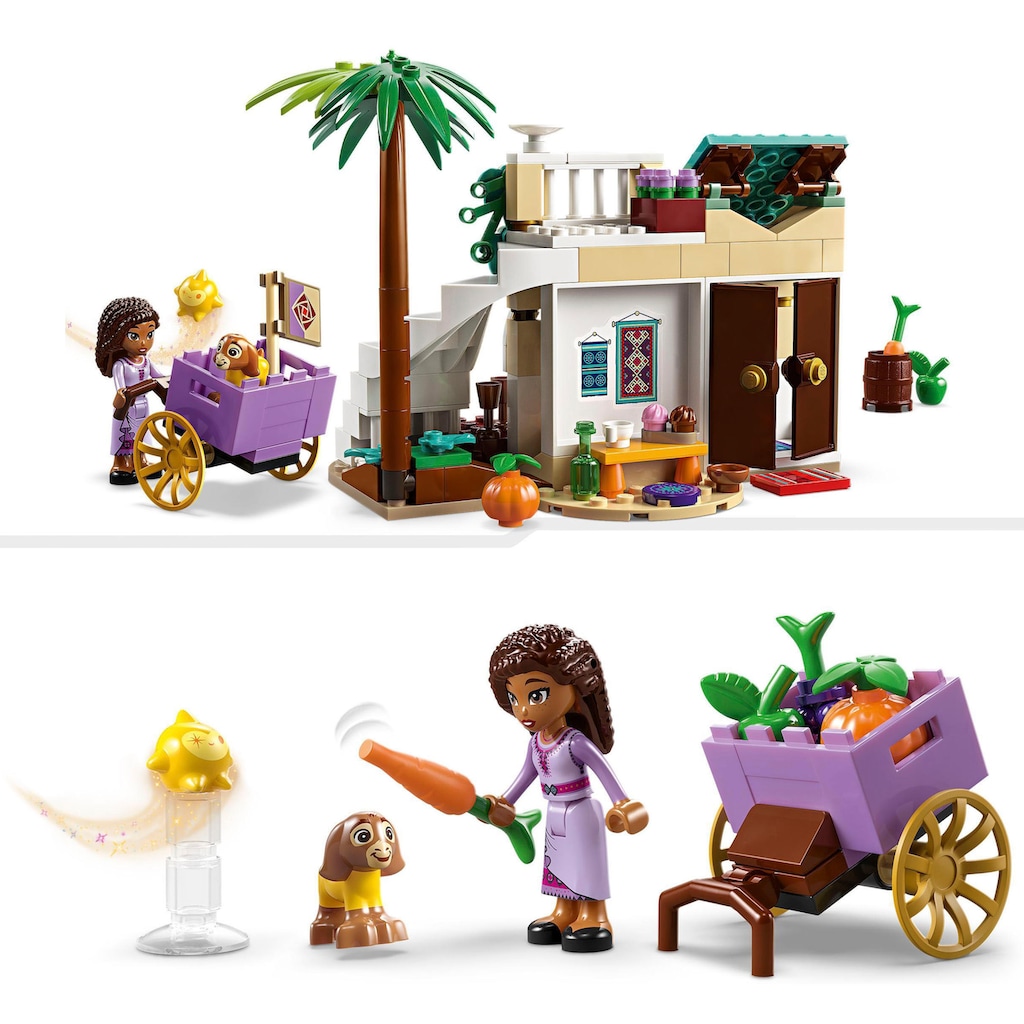 LEGO® Konstruktionsspielsteine »Asha in der Stadt Rosas (43223), LEGO® Disney«, (154 St.)