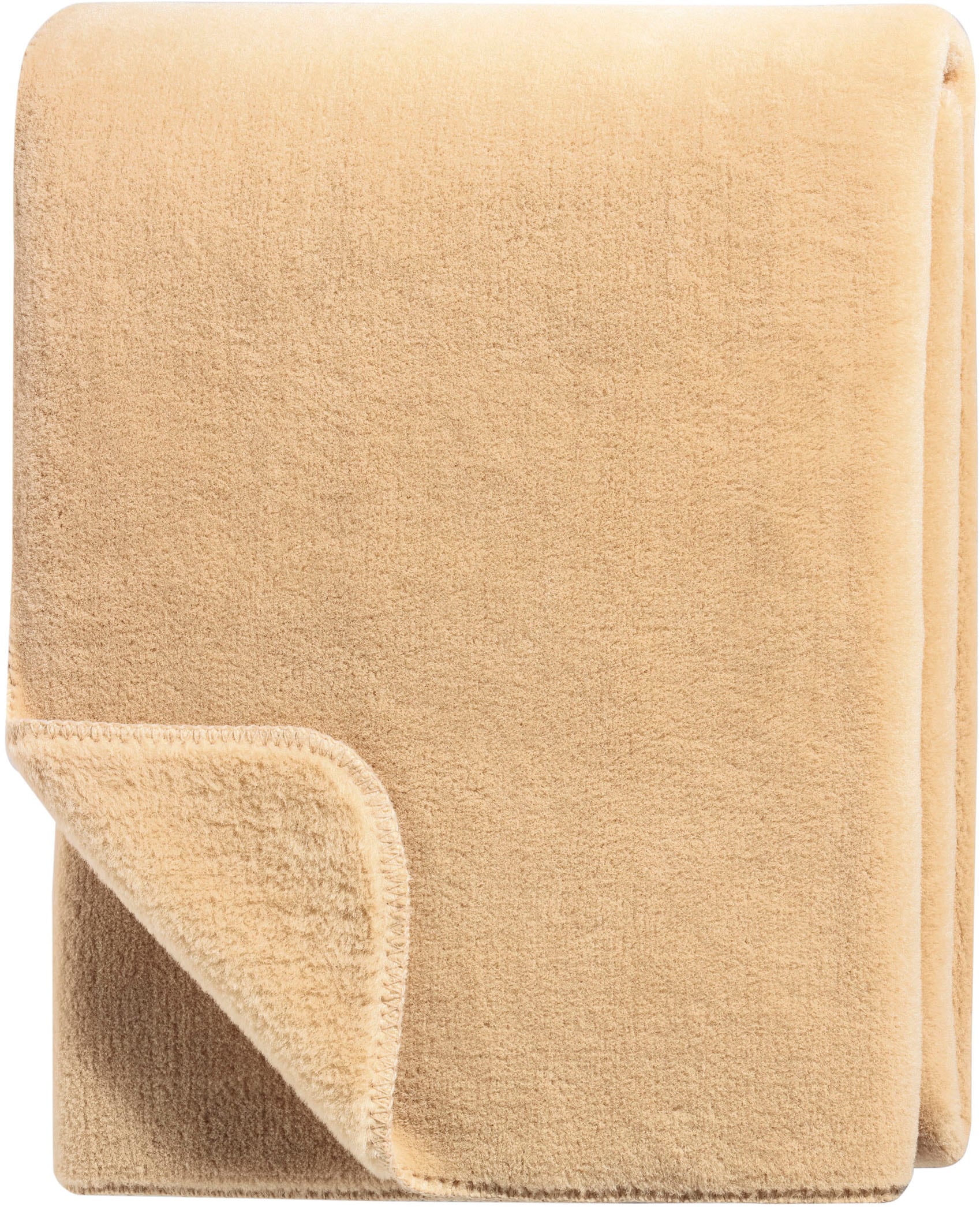 Biederlack Wohndecke »Wool Feel im Pelz-Look« mit gektteltem Zierstich