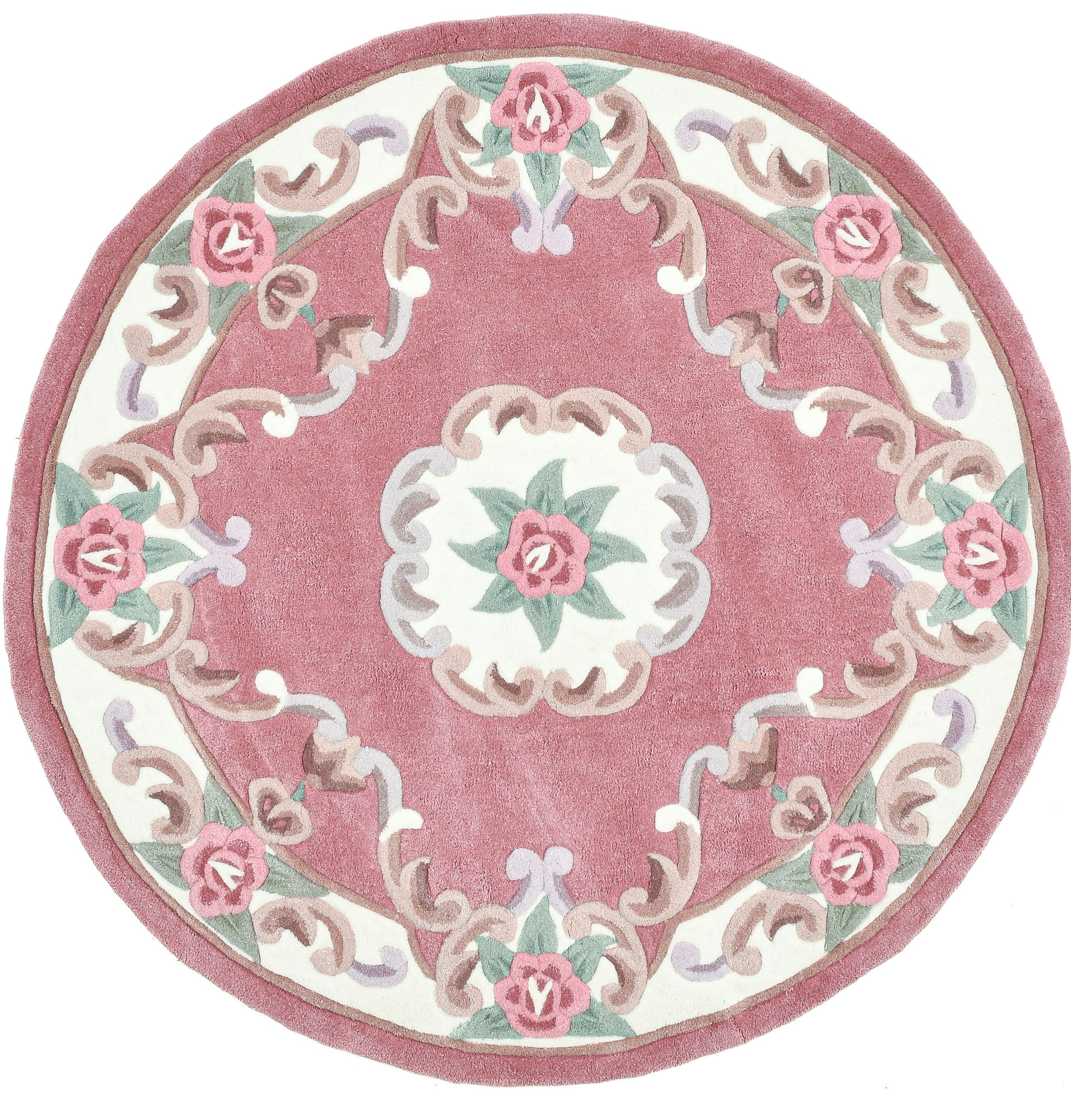 THEKO Teppich »Ming«, rund, 14 mm Höhe, hochwertiges Acrylgarn, ideal im Wohnzimmer & Schlafzimmer