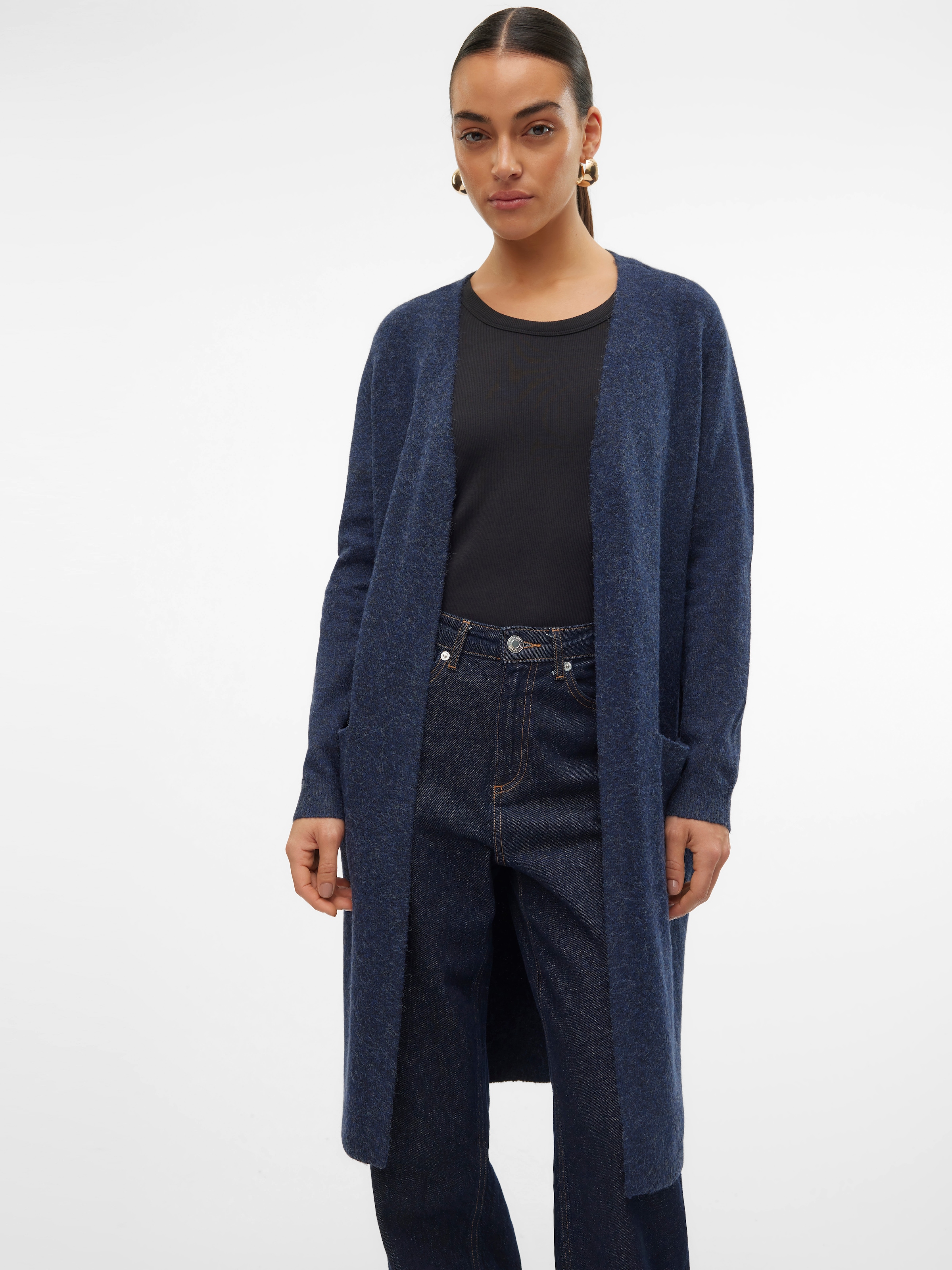 Vero Moda Strickjacke »VMDOFFY LS LONG OPEN CARDIGAN GA NOOS«