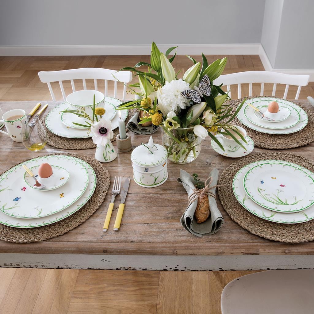 Villeroy & Boch Geschirr-Set »Kaffeeservice Colourful Spring 18er Set bunt« Spülmaschinengeeignet, Mikrowellengeeignet