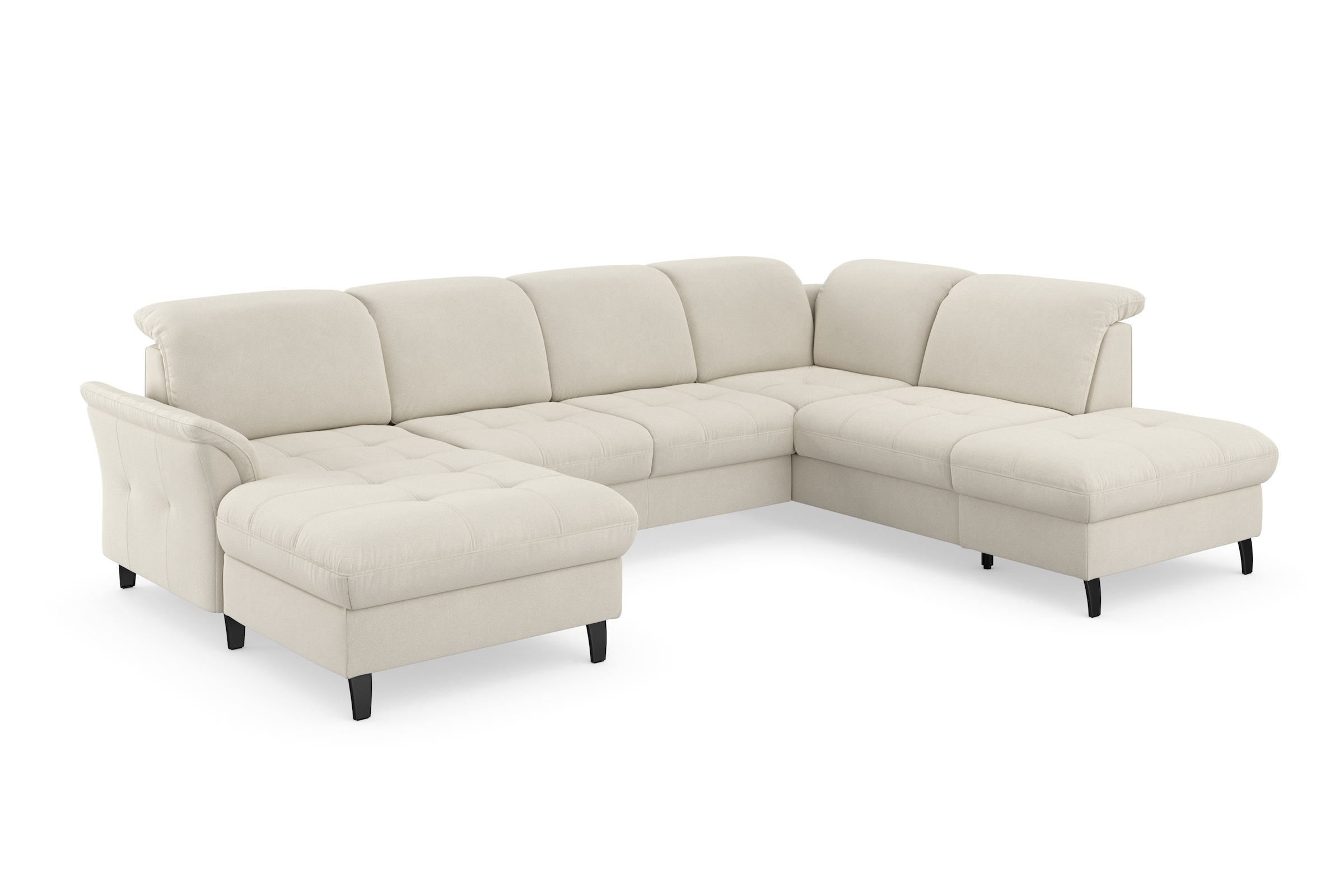 sit&more Wohnlandschaft »Maggiore U-Form«, wahlweise mit Kopfteilverstellung, Bettfunktion und Stauraum