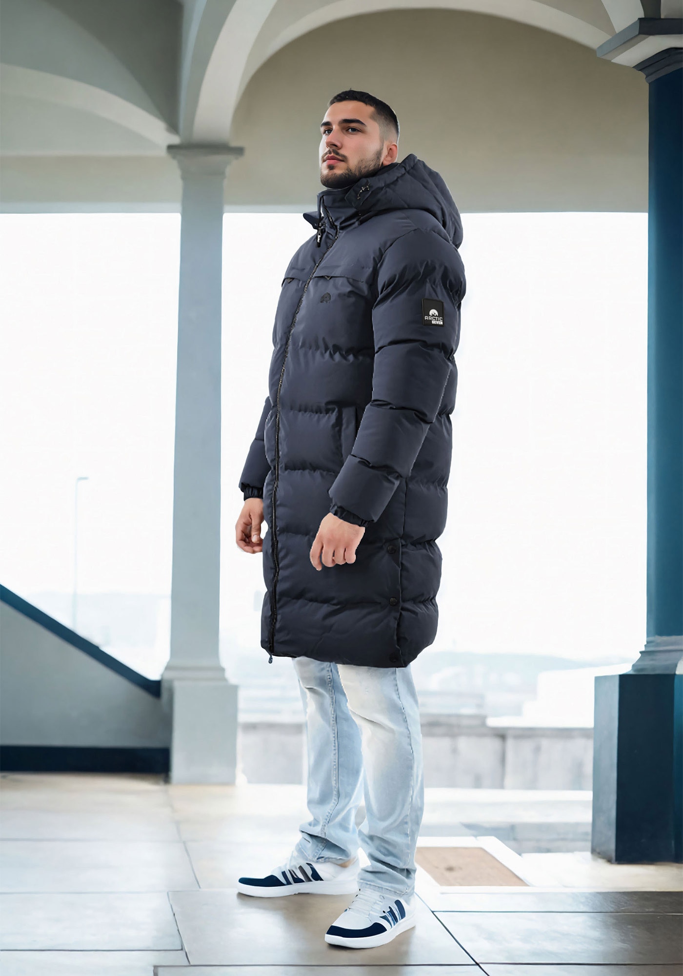 Arctic Seven Winterjacke »Arctic Seven Herren Winter Parka gesteppt AS424«